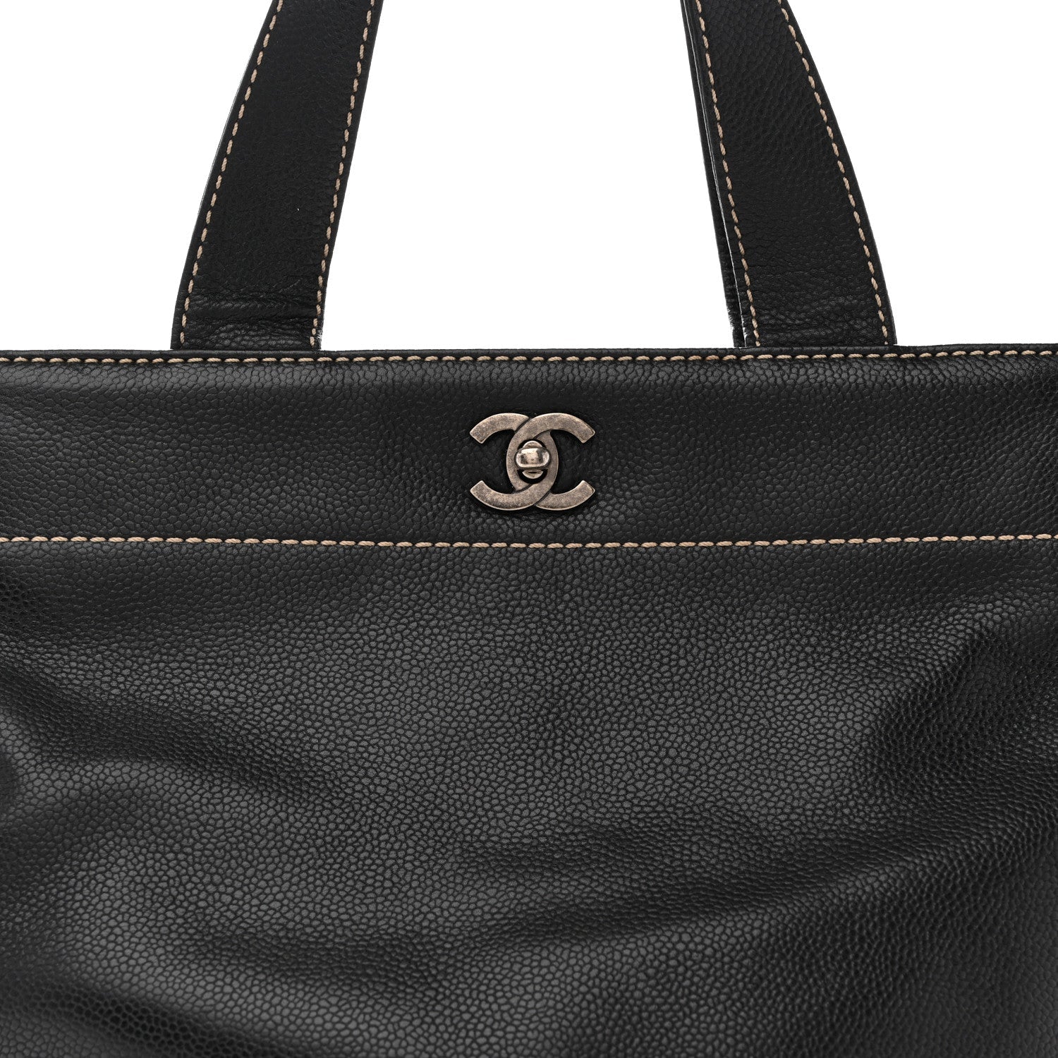 Caviar Shopping Tote Black