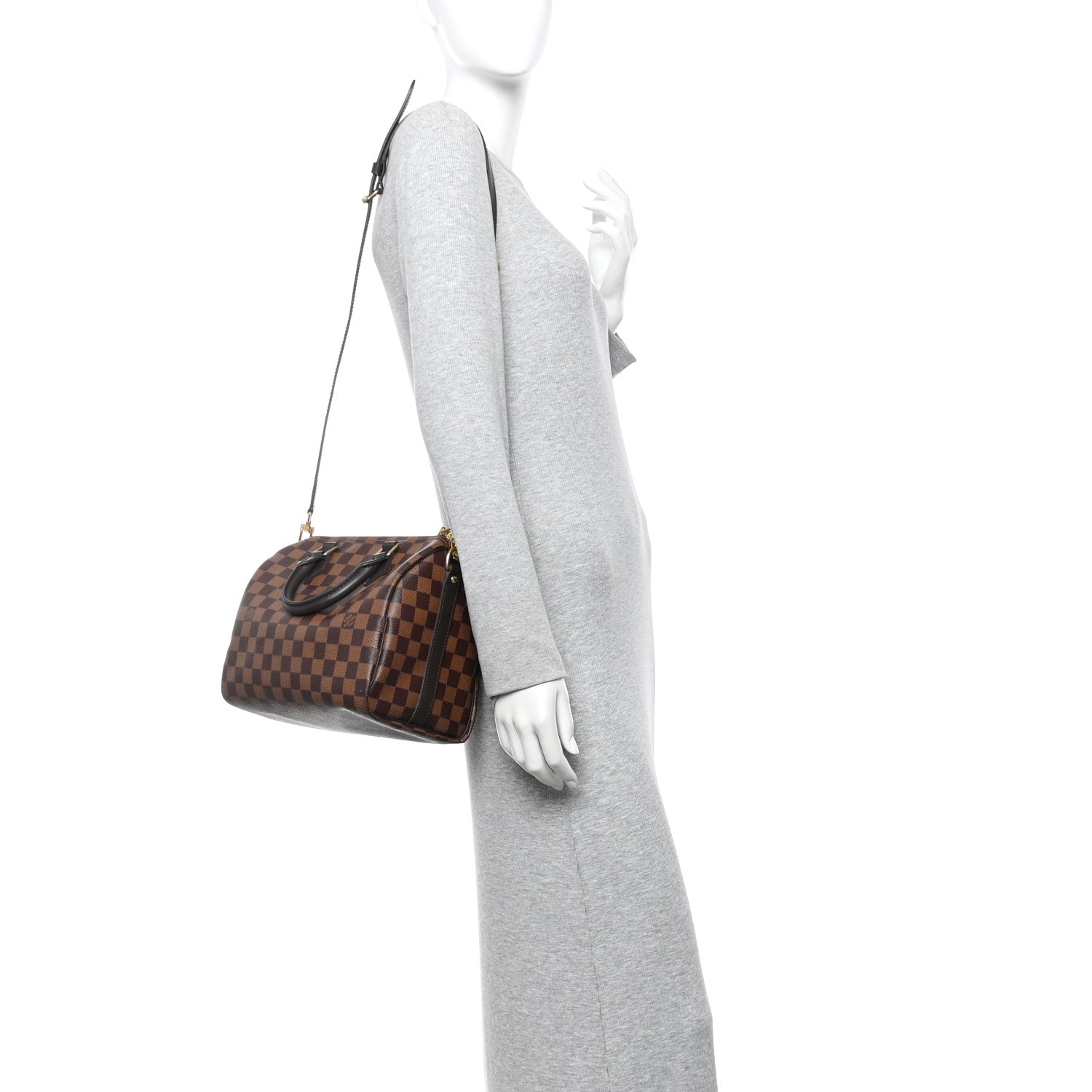 Damier Ebene Speedy Bandouliere 25