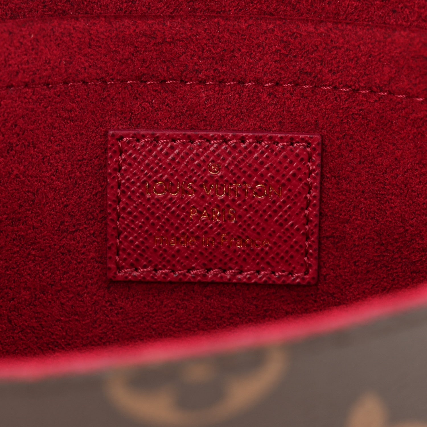Monogram Pochette Felicie Chain Wallet Fuchsia
