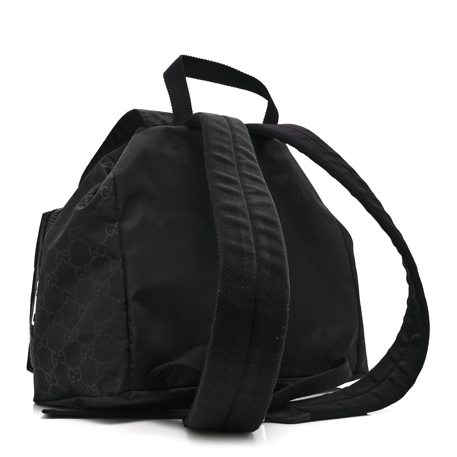 Nylon Monogram Small Single Buckle Backpack Black