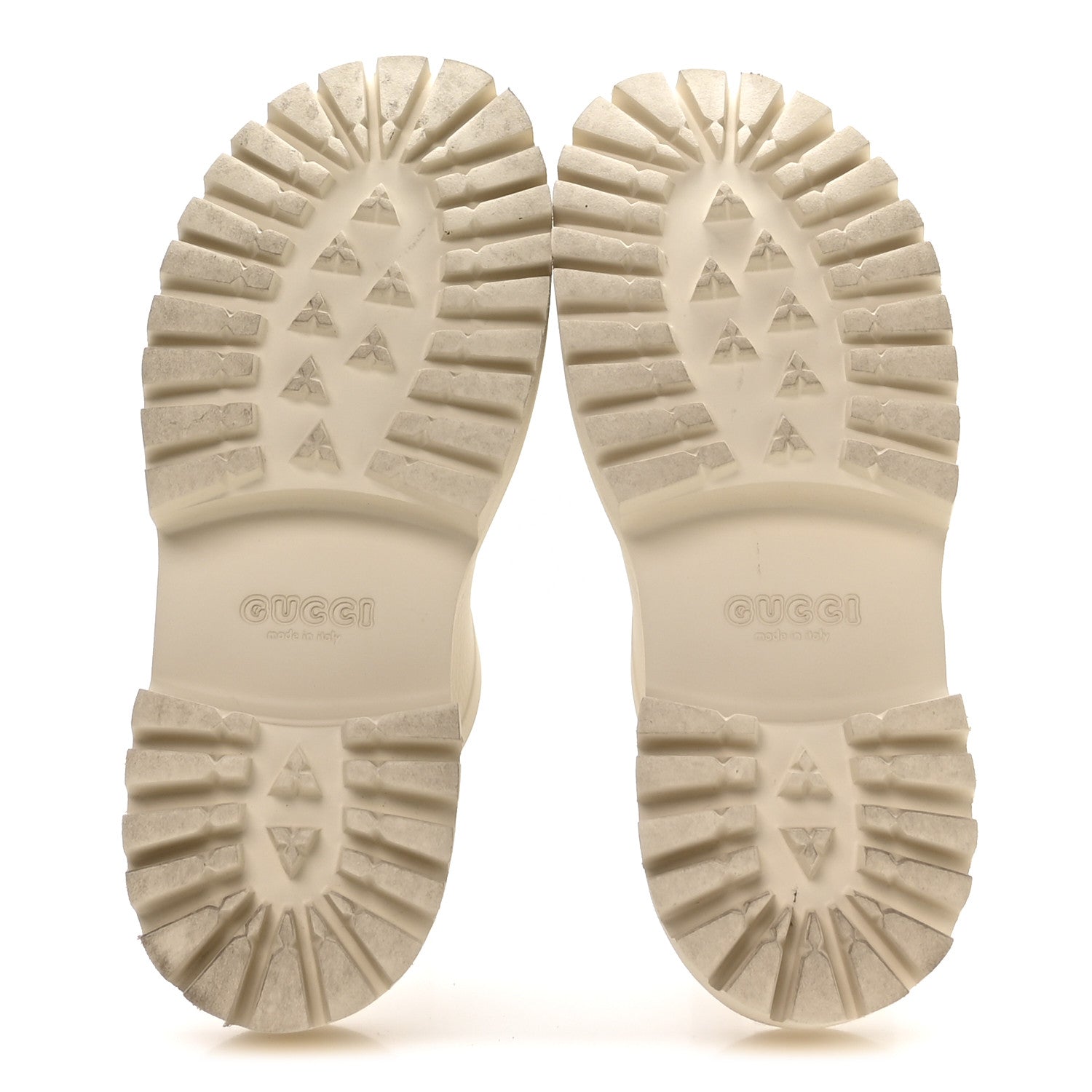 Rubber Monogram GG Go Through Platform Slide Clogs 41 Mystic White