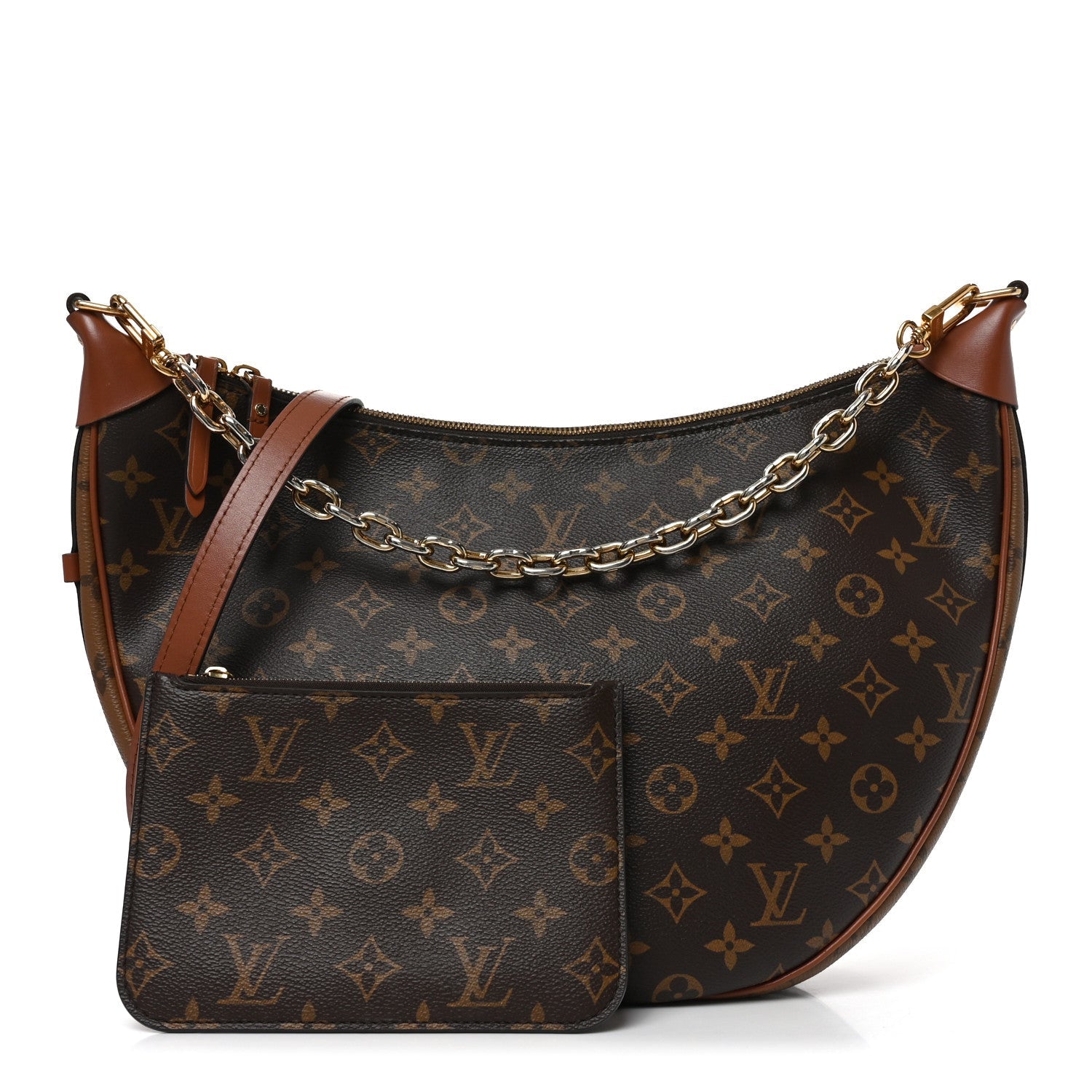 Reverse Monogram Loop Hobo