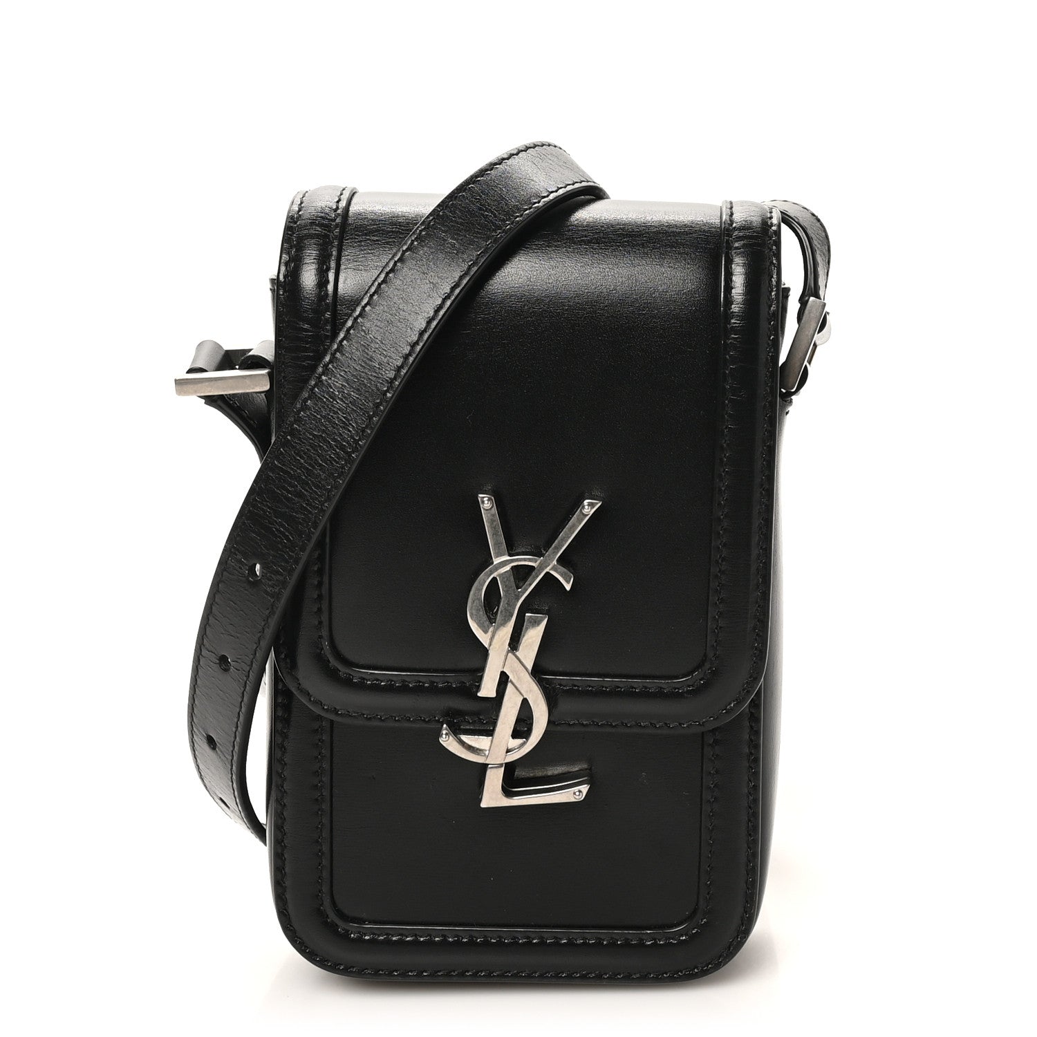 Smooth Calfskin Mini Solferino Satchel Black