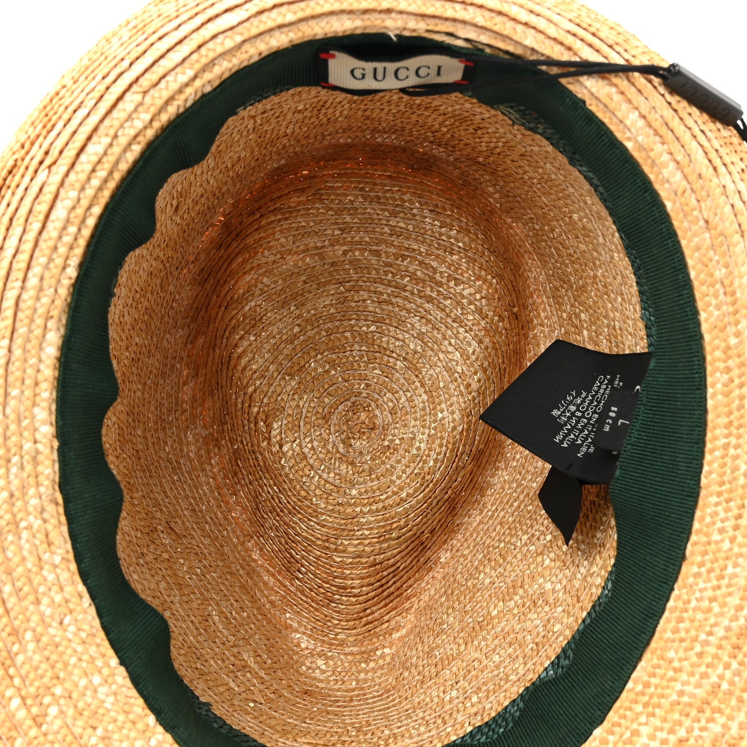 Abaca Straw Web Fedora Hat L