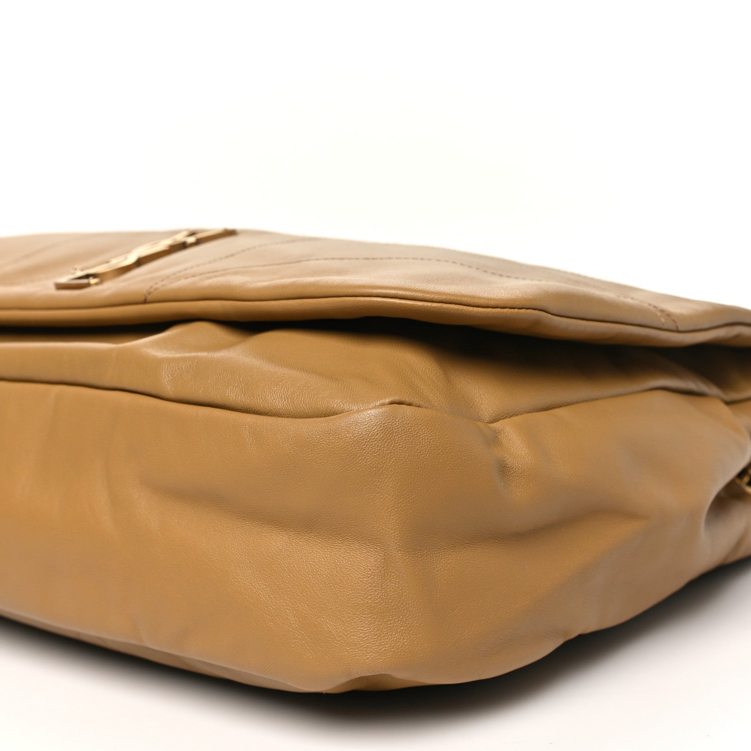 Lambskin Matelasse Monogram Large Jamie 4.3 Tabac Brown