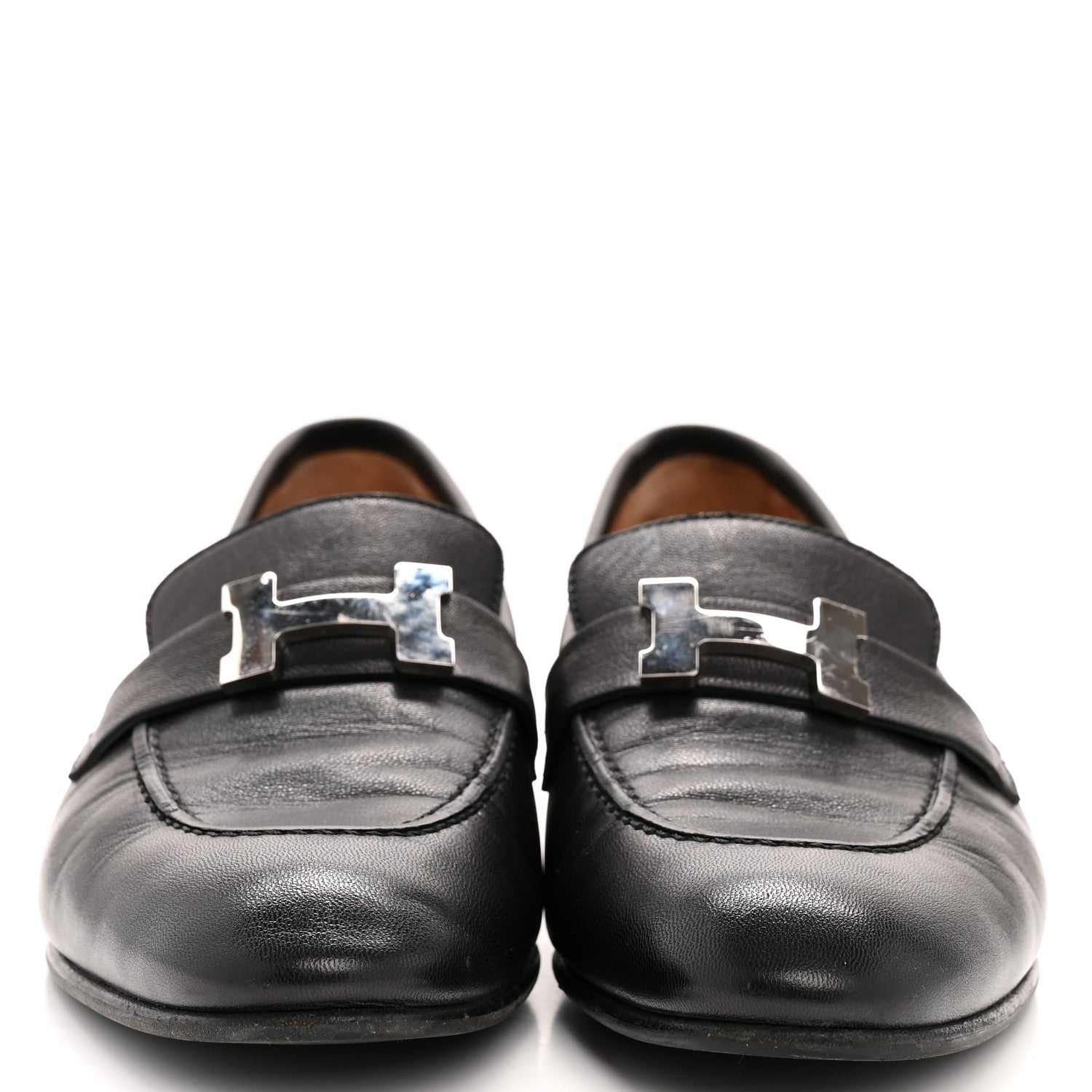 Goatskin Womens Paris Loafers 37 Black