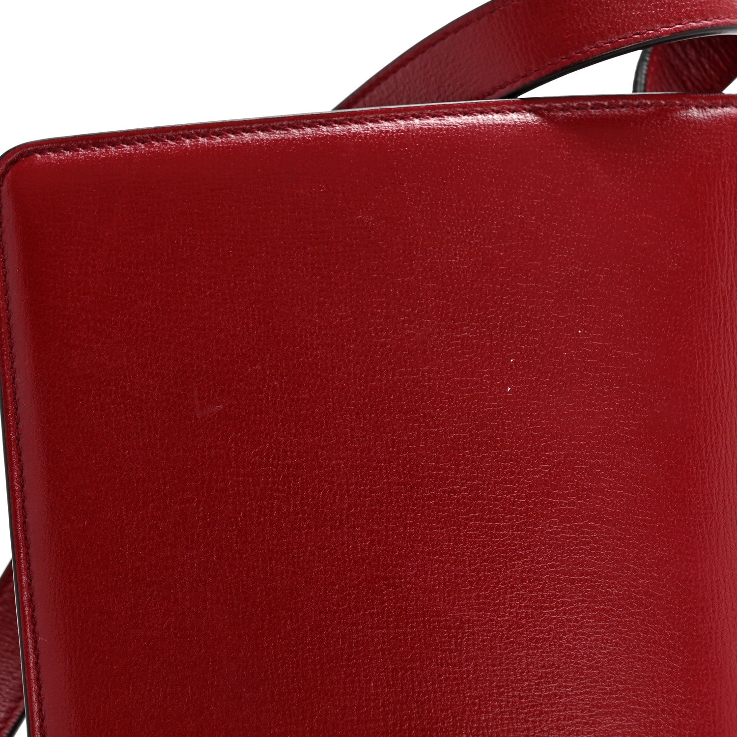 Textured Calfskin Small Torchon GG Ring Shoulder Bag New Cherry Red