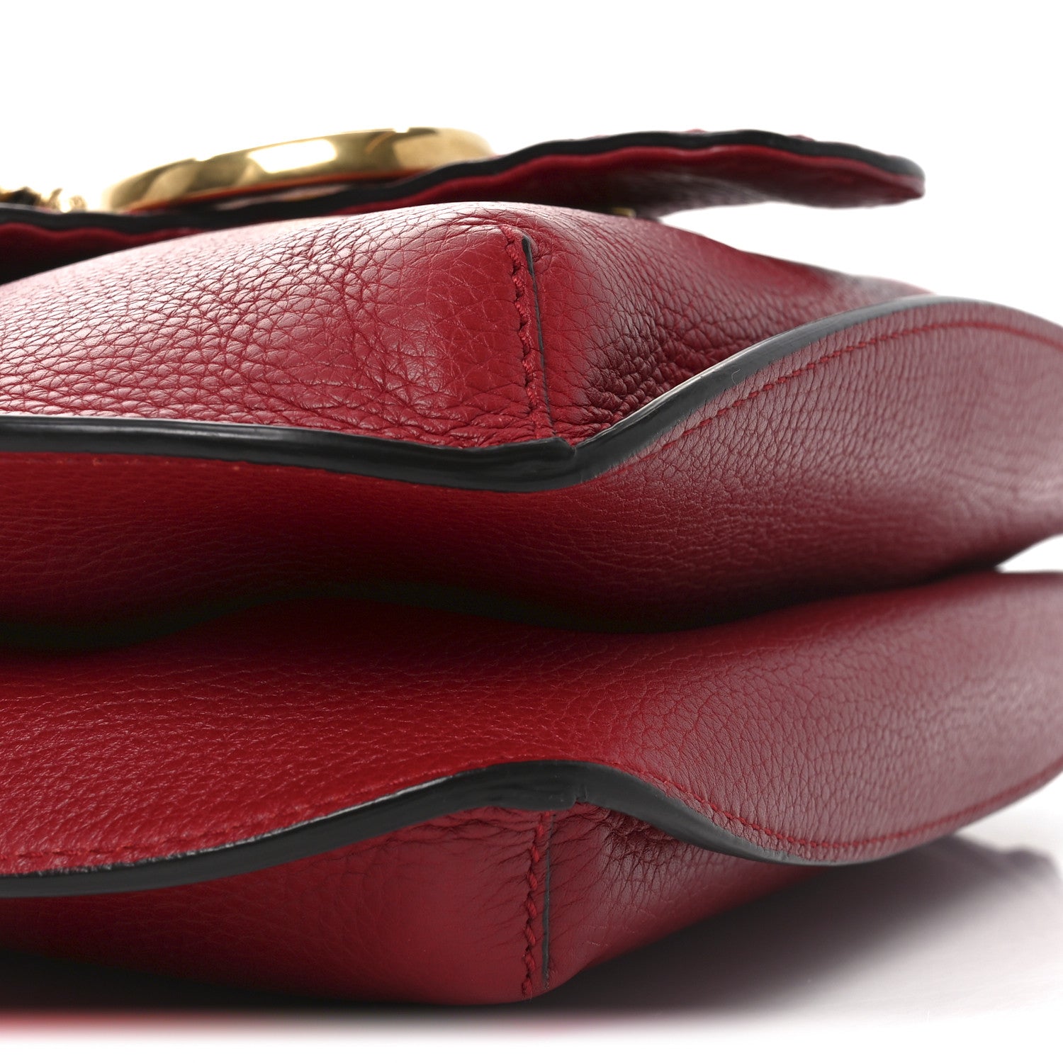Cellarius Calfskin Feline GG Marmont Flap Shoulder Bag Vulcanic Red
