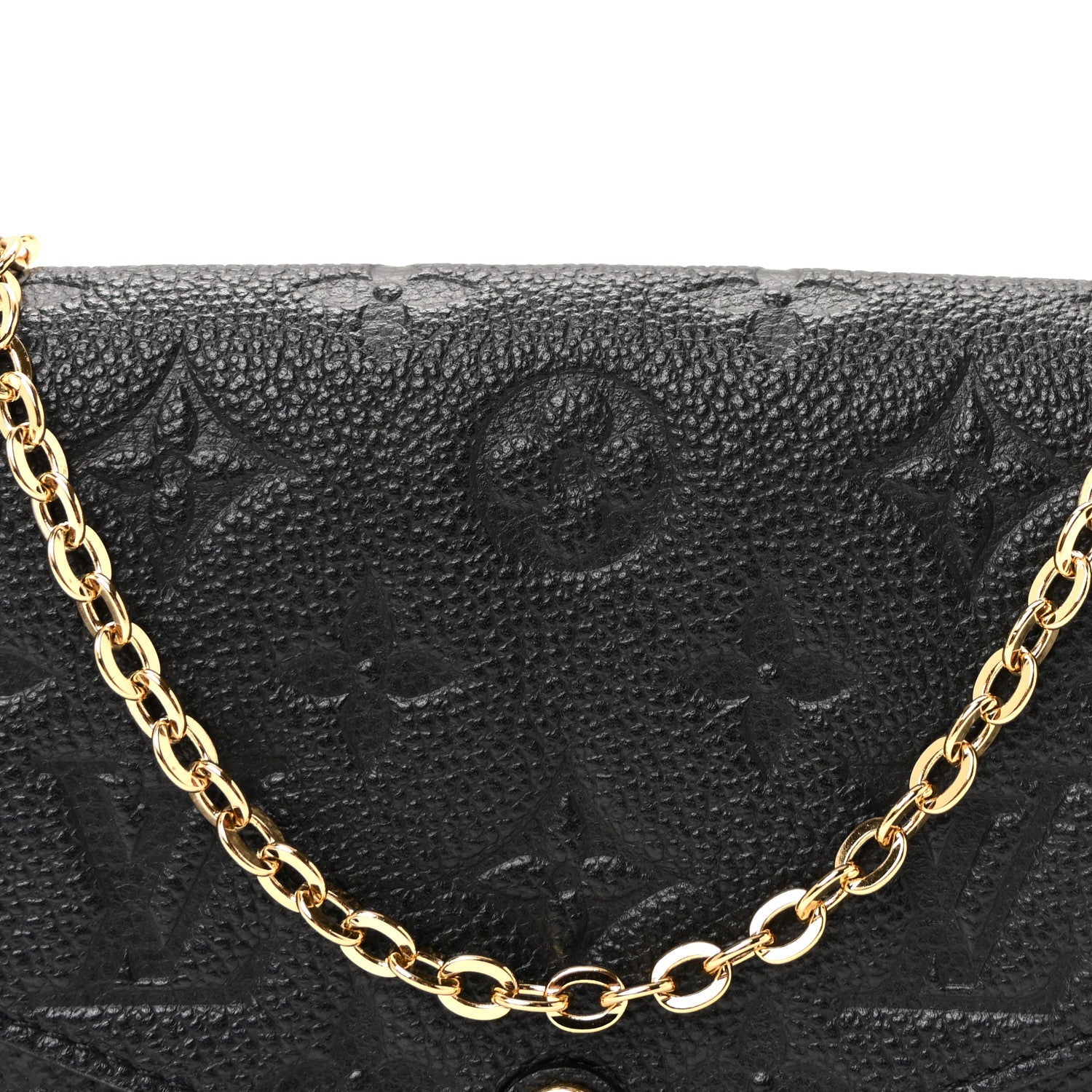 Empreinte Pochette Felicie Chain Wallet Black