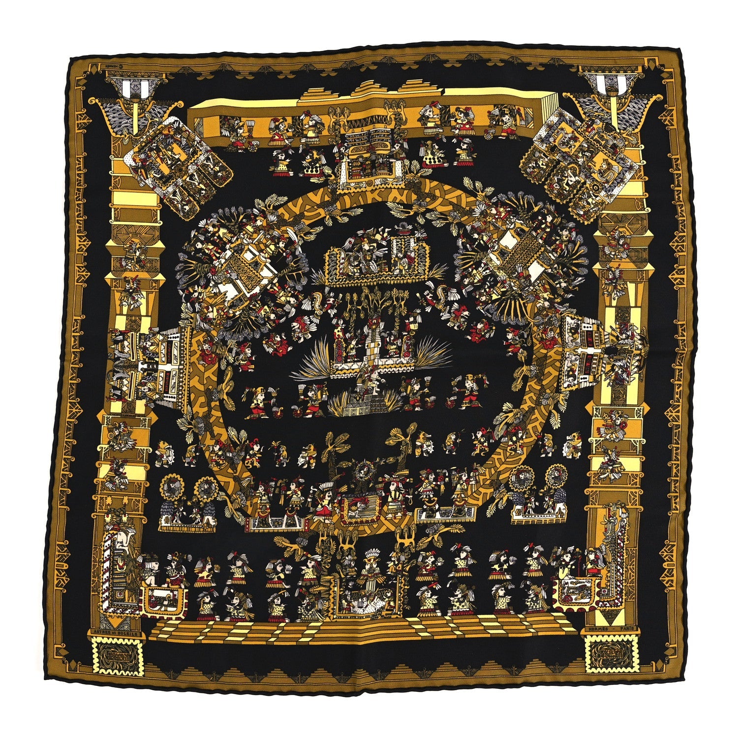 Silk Astres et Soleils Pocket Scarf 45