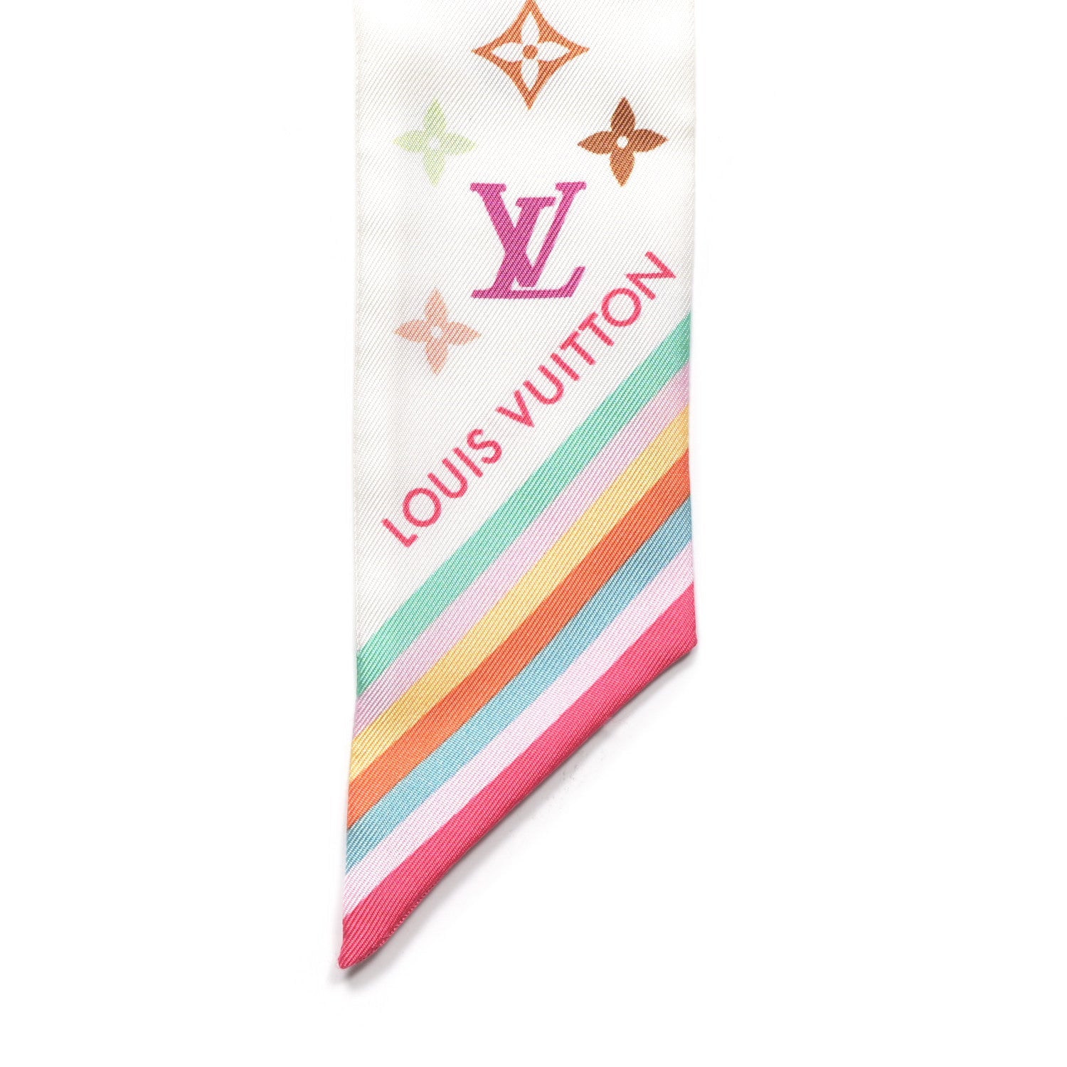LV X TM Silk Monogram Multicolor BB Bandeau White