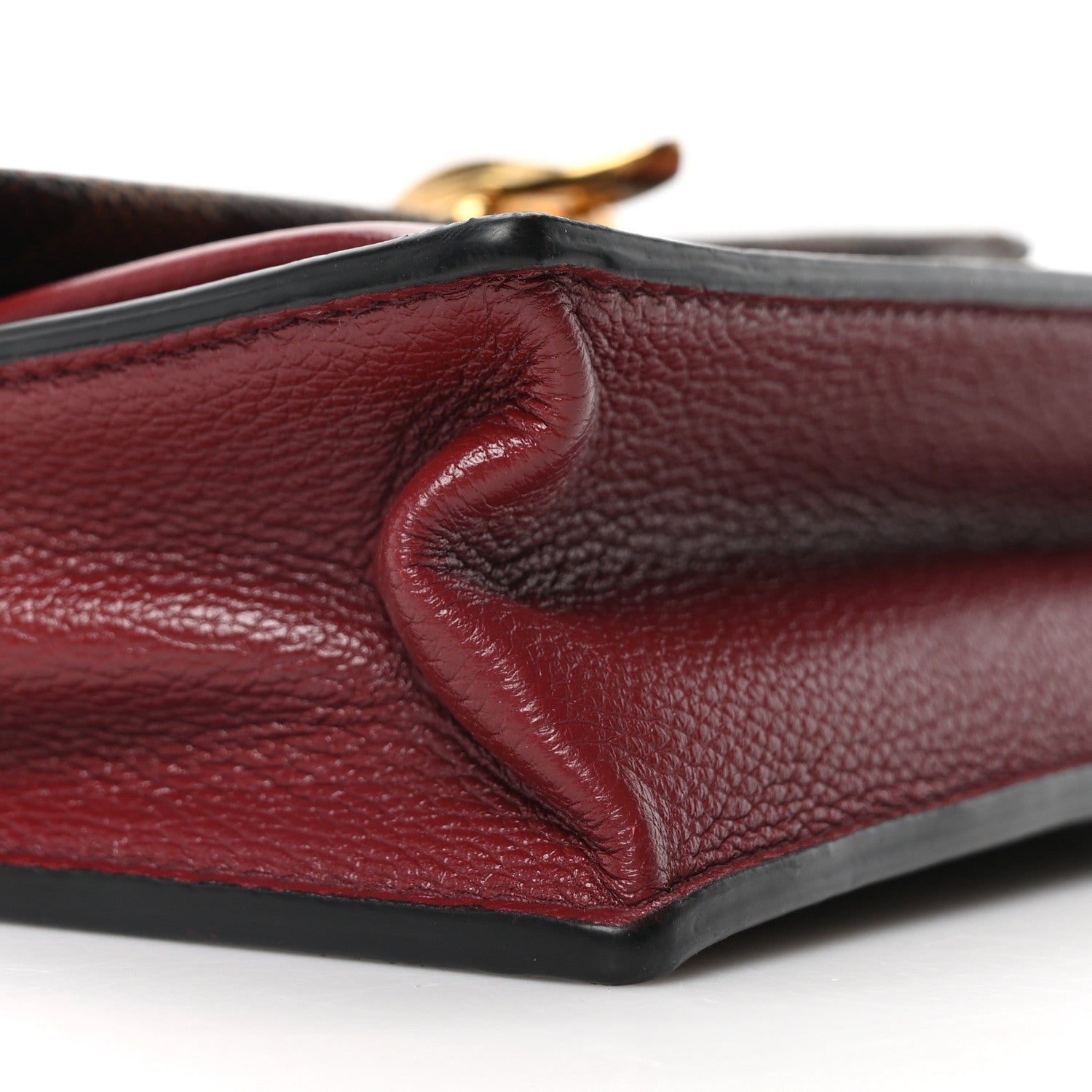 Damier Ebene Vavin Chain Wallet Red
