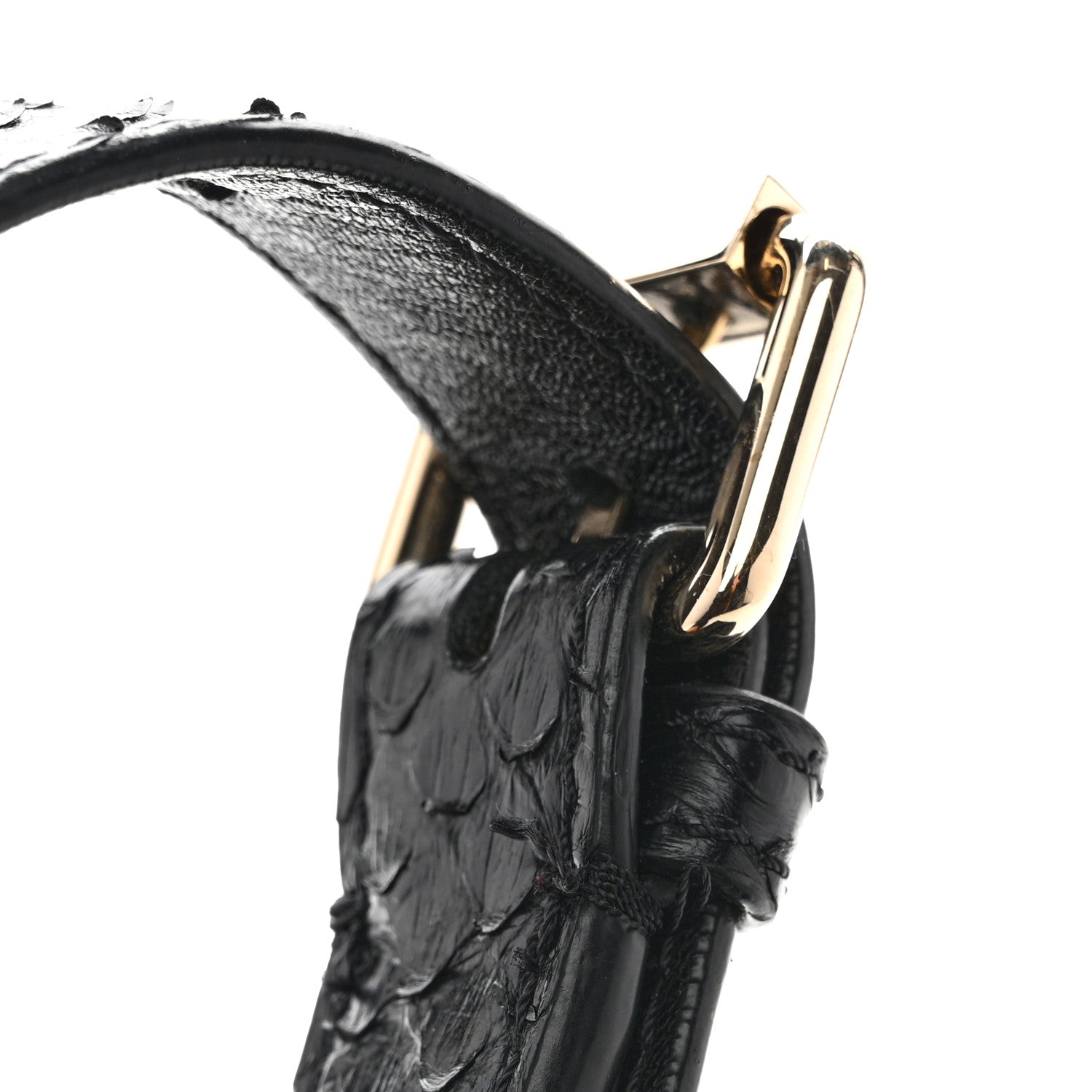 Snakeskin Waist Bag Black