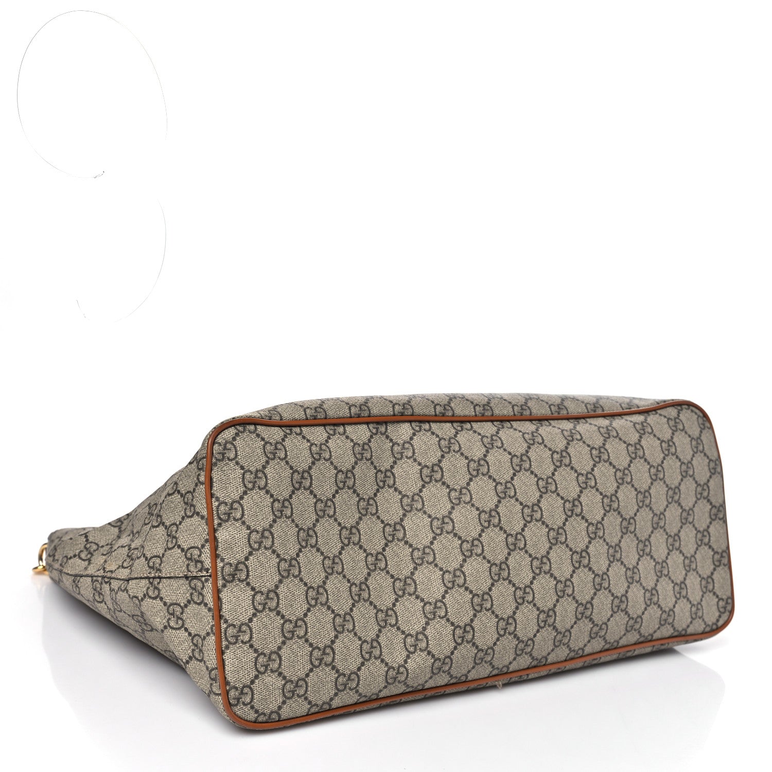 Soft GG Supreme Monogram Medium Crossbody Tote Beige Cuir