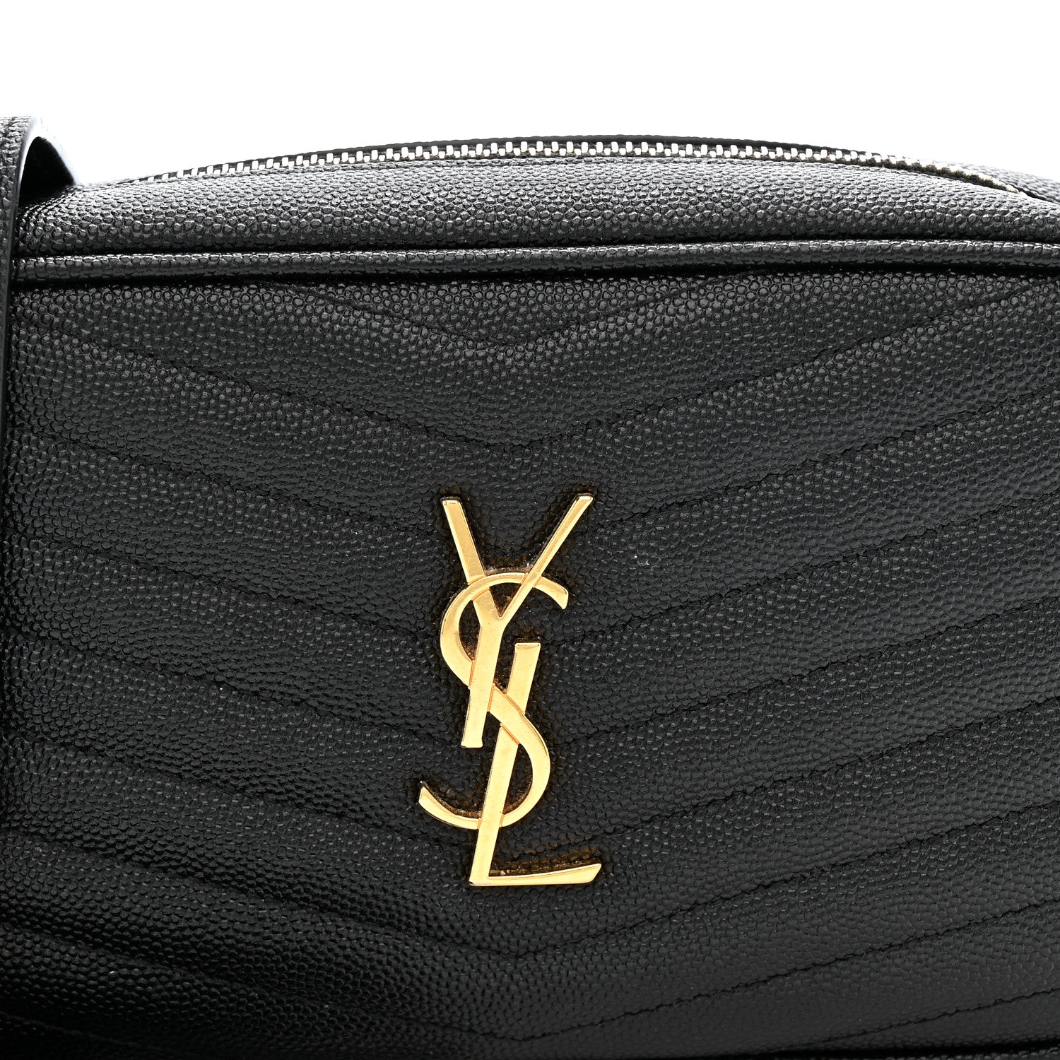 Grain De Poudre Matelasse Monogram Mini Lou Camera Bag Black