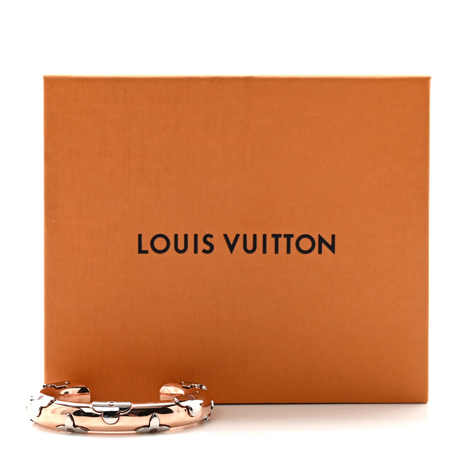 Metal Daily Monogram Bracelet S Rose Gold