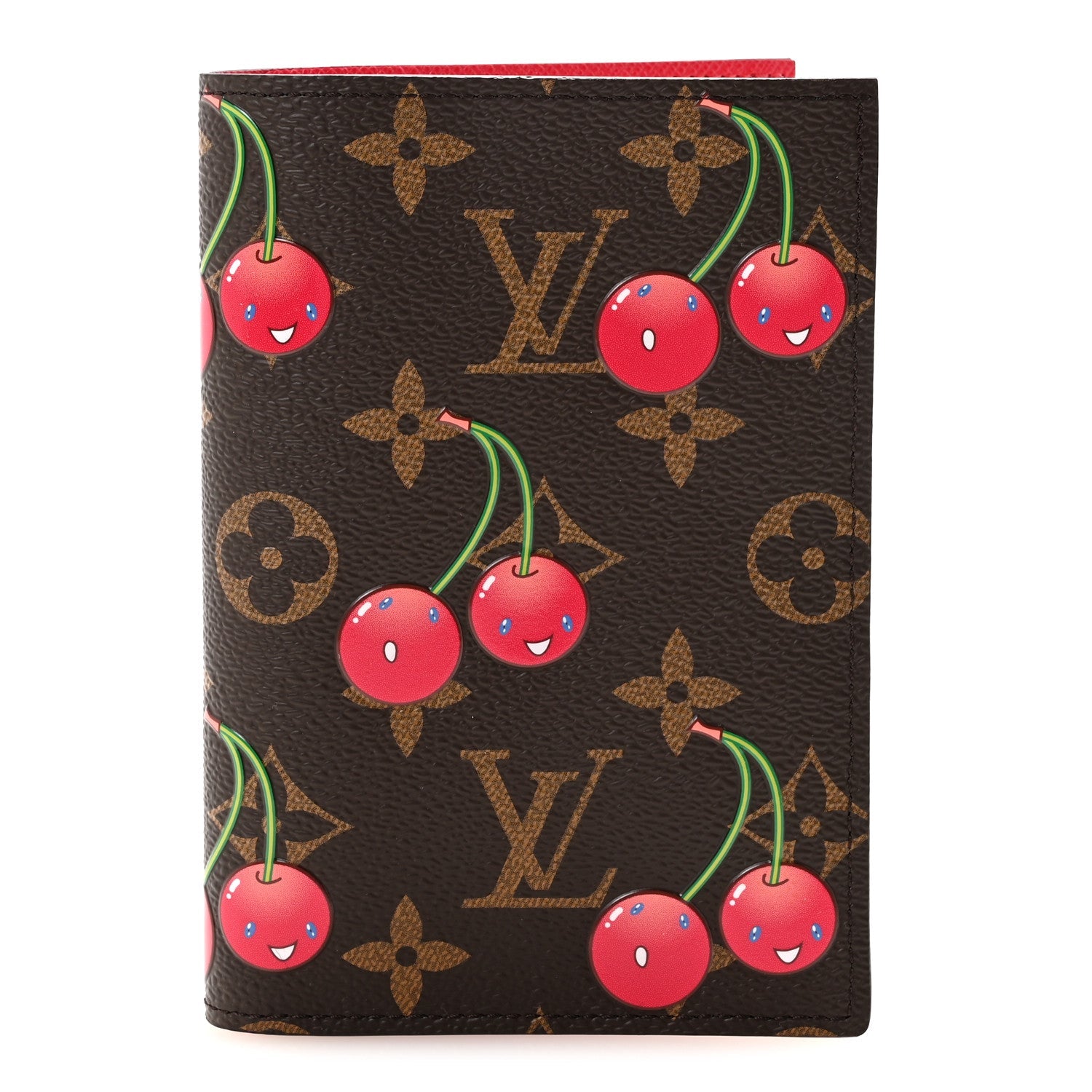 LV X TM Monogram Cerises Passport Cover