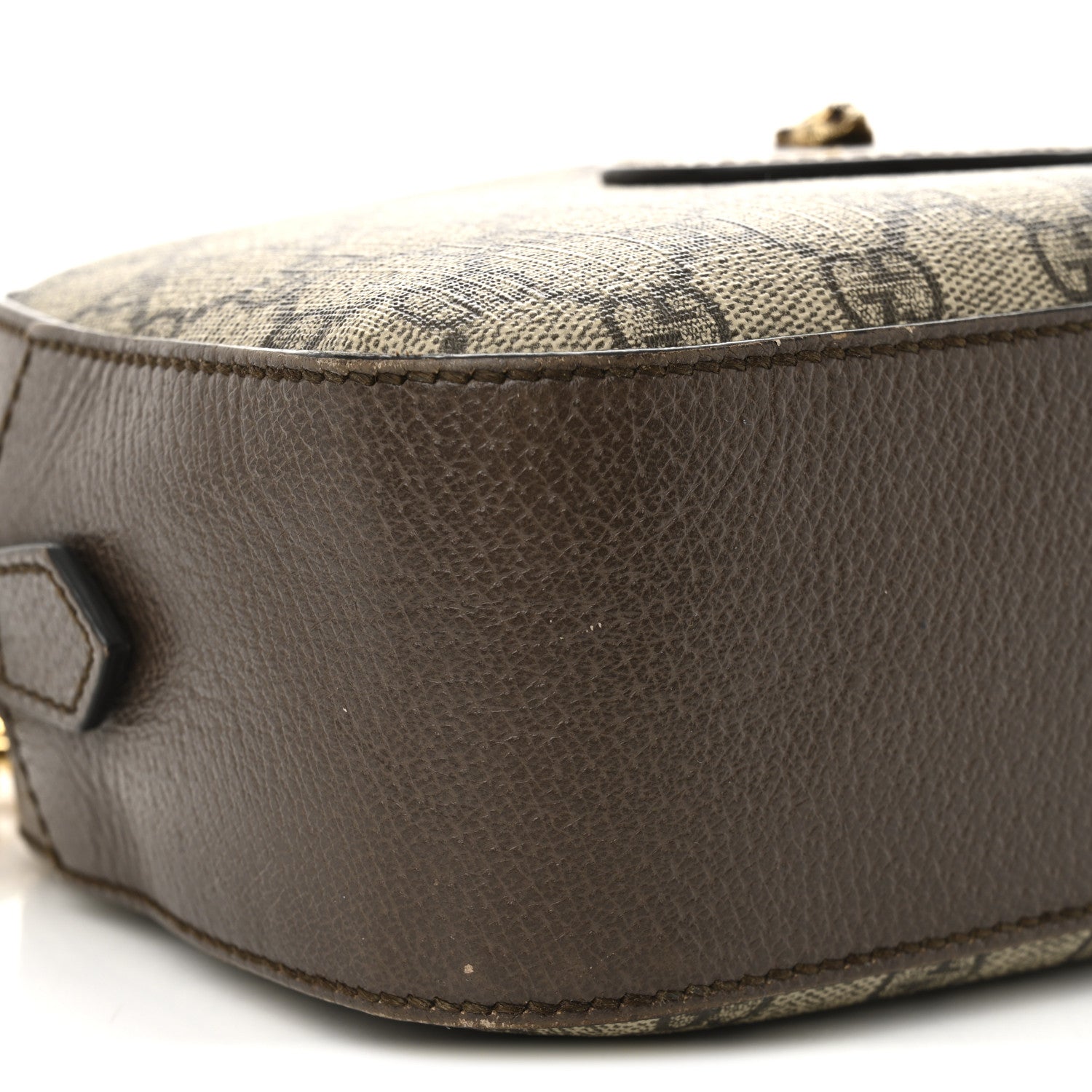 GG Supreme Monogram Web Neo Vintage Shoulder Bag Beige New Acero Crop