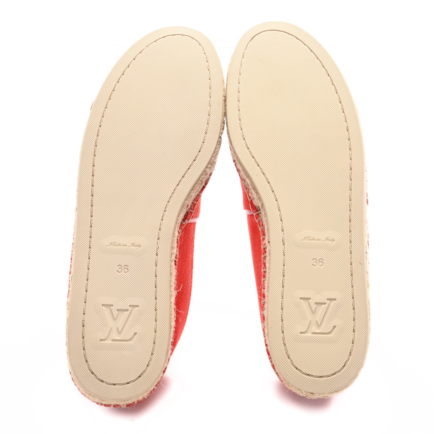 Canvas Waterfall Espadrille 36 Rouge