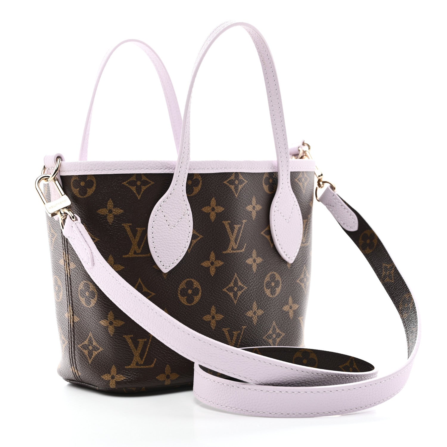 Monogram Neverfull Inside Out Bandouliere BB Misty Lilac
