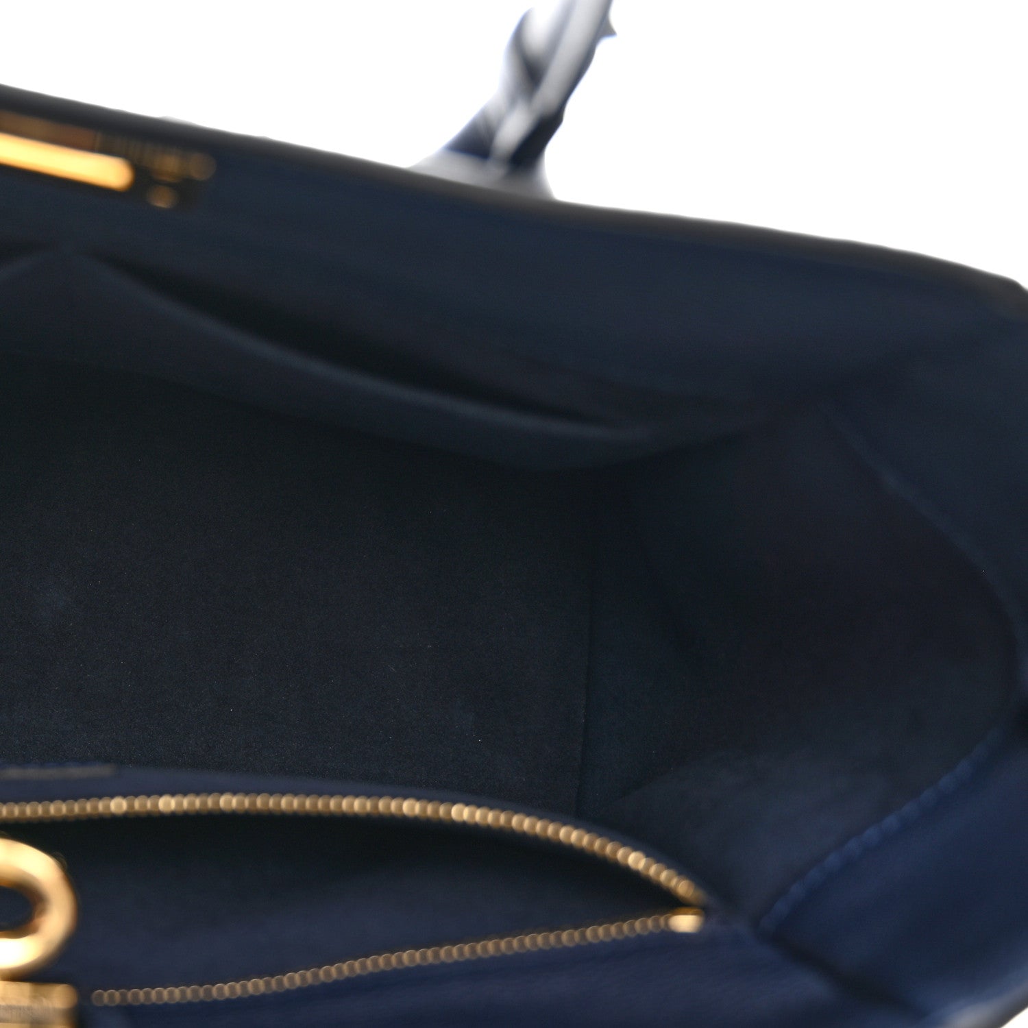 Calfskin Mahina Braided On My Side MM Navy Blue