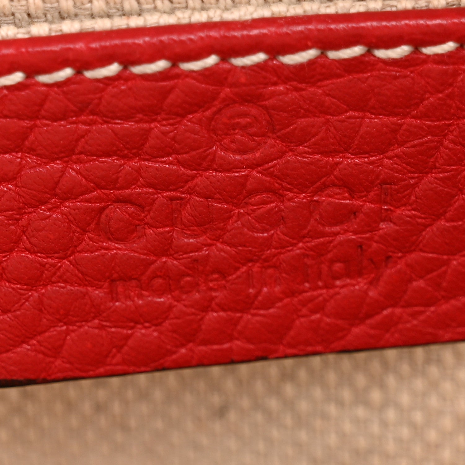 Pebbled Calfskin Small Soho Disco Bag Tabasco Red