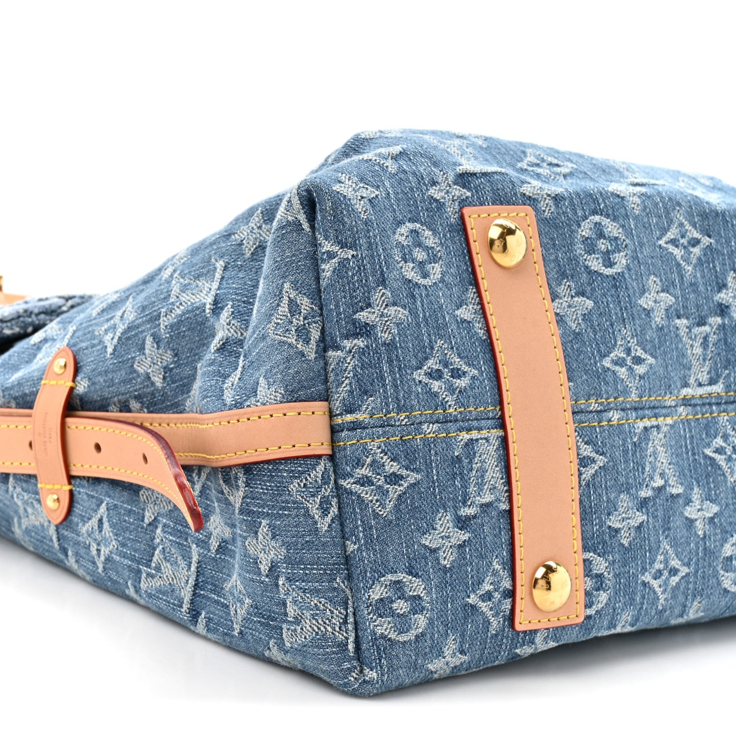 Monogram Denim CarryAll MM Blue