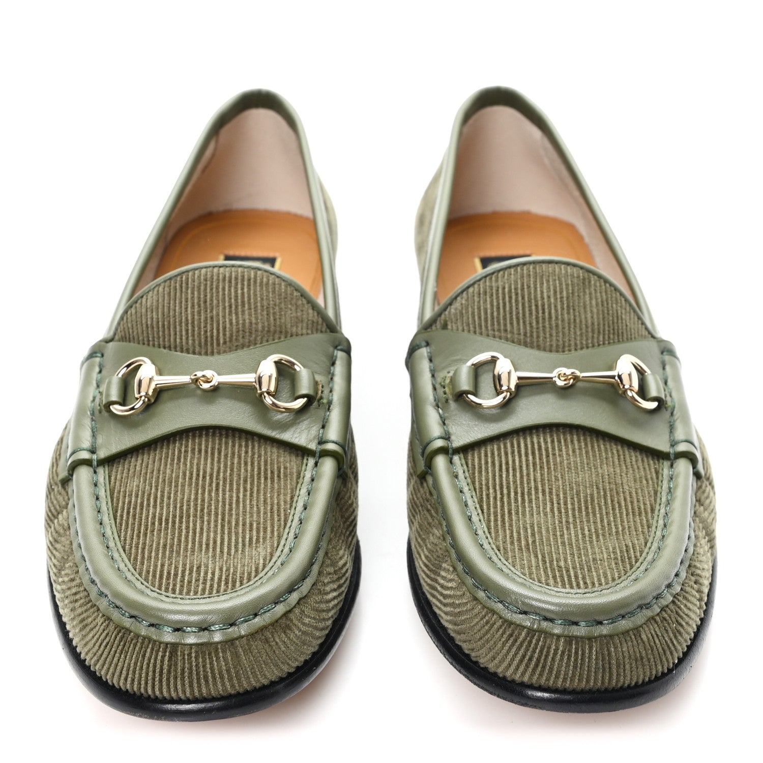 Corduroy Womens 1953 Horsebit Loafers 37.5 Sweet Military