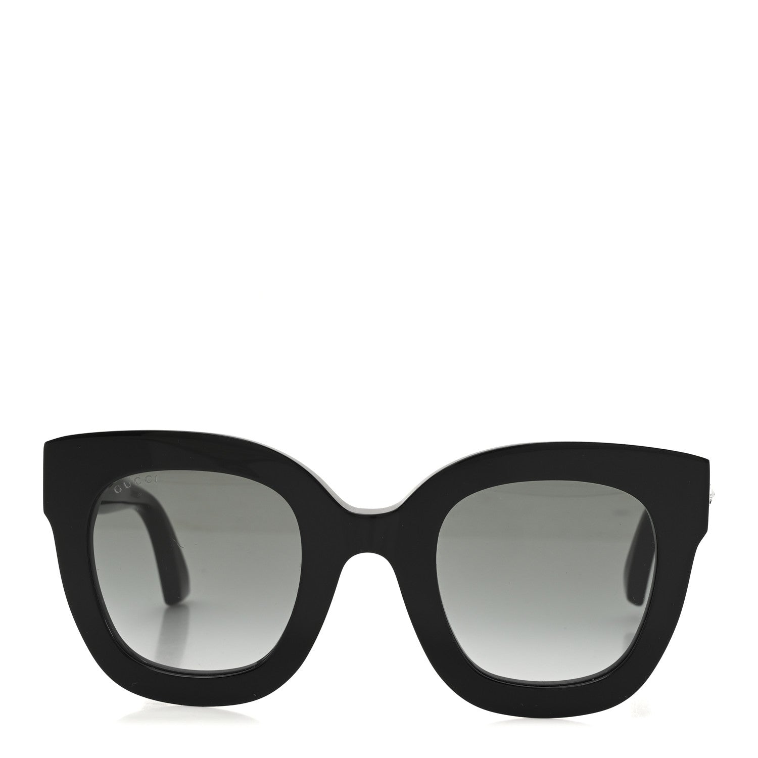 Acetate Crystal Star Round Frame Sunglasses GG0208S Black