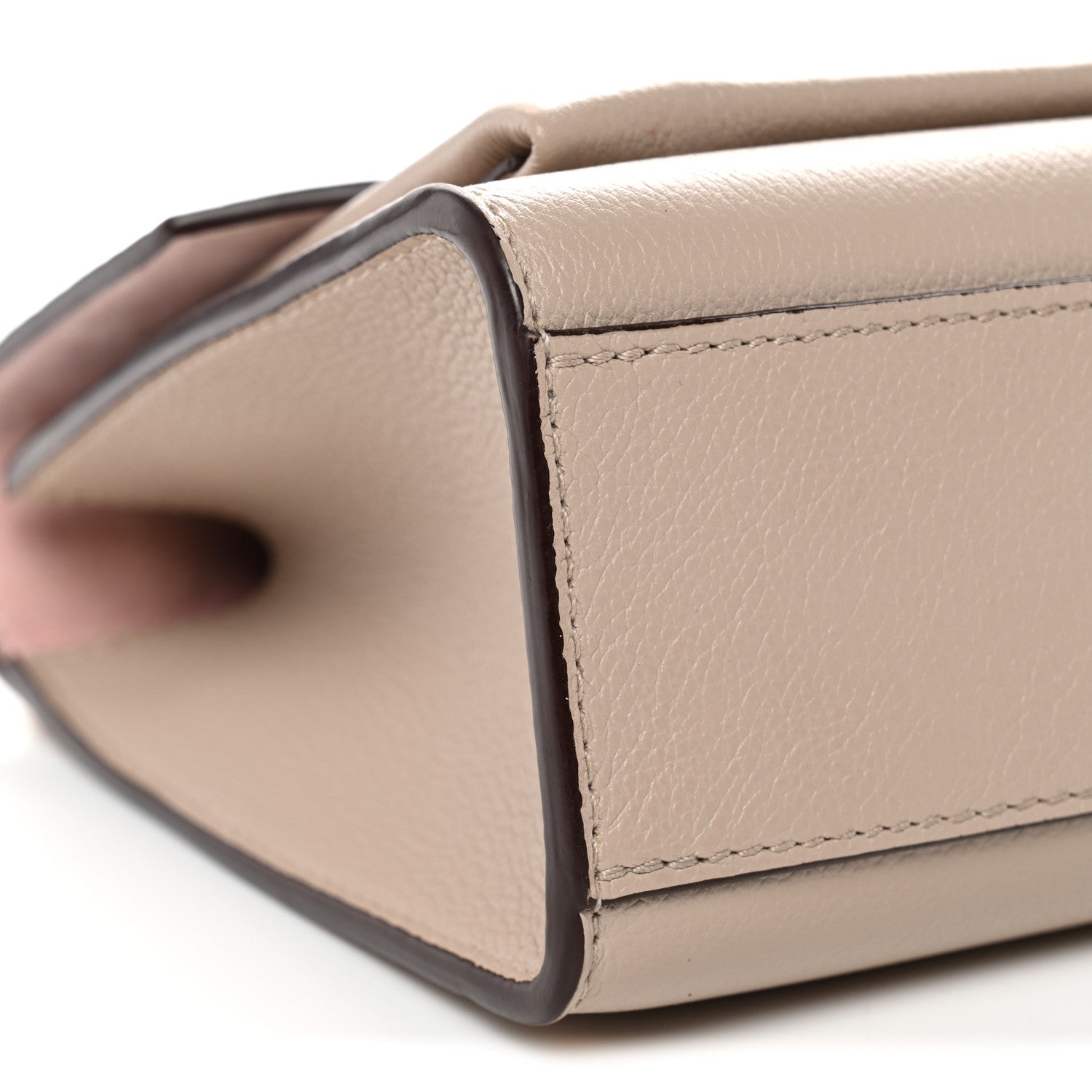 Soft Calfskin Mylockme Chain Bag BB Greige