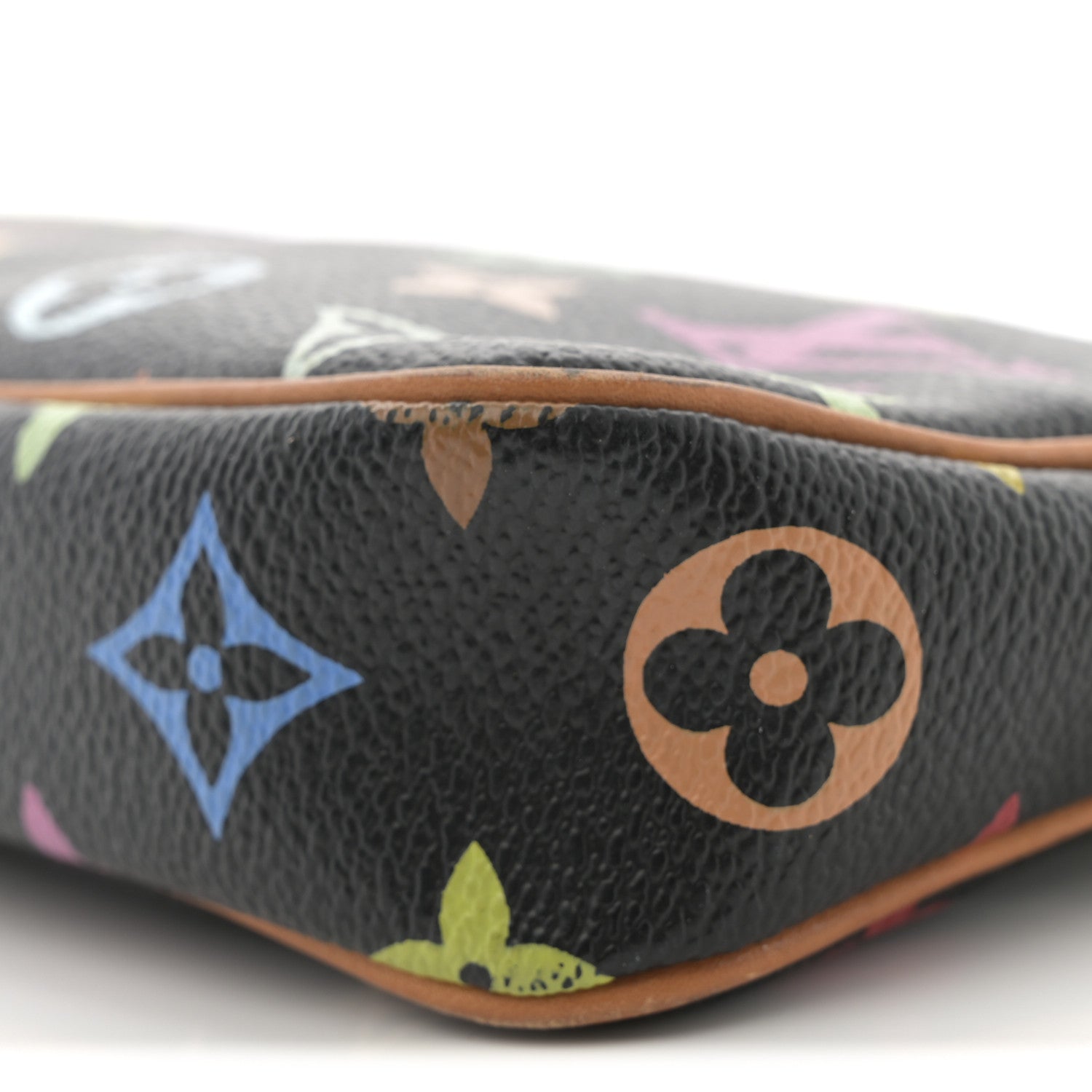 Monogram Multicolor Pochette Accessories Black