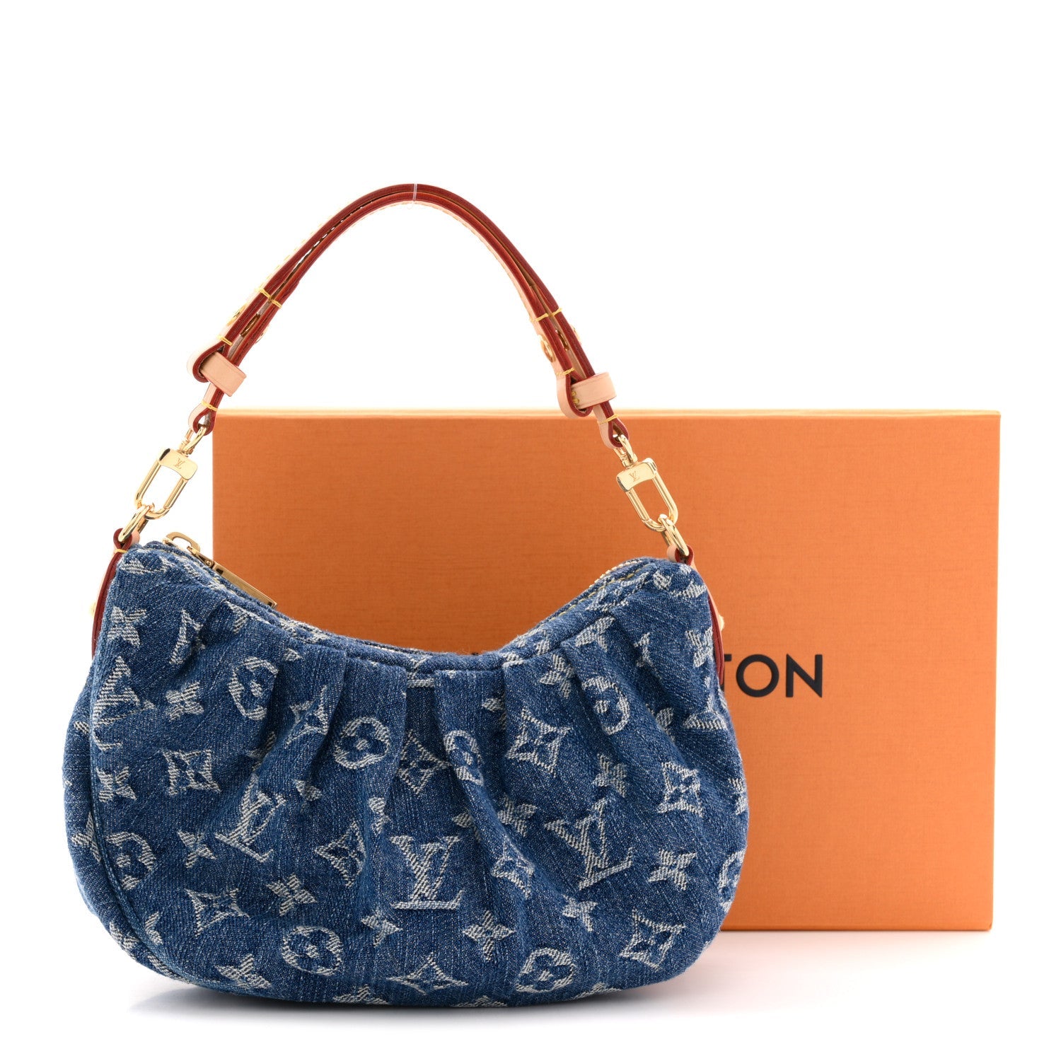 Monogram Denim Pochette Valley Blue