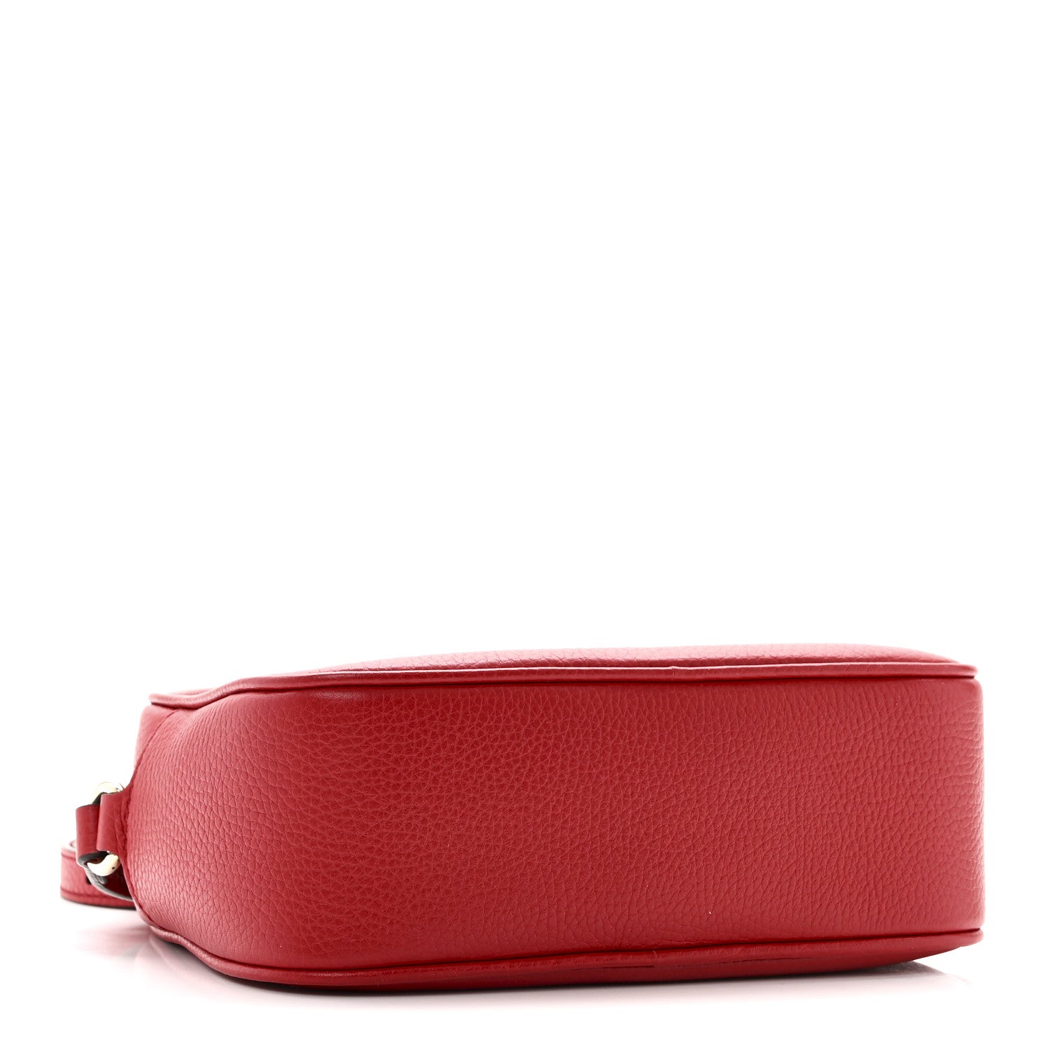 Pebbled Calfskin Small Soho Disco Bag Vibrant Red