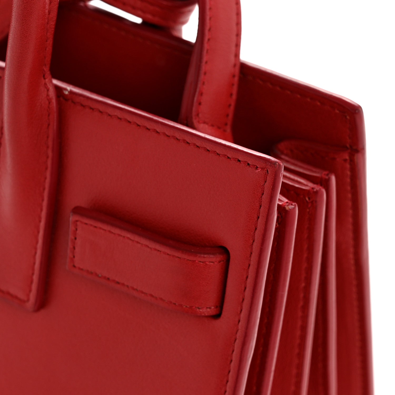 Calfskin Nano Sac De Jour Lipstick Red