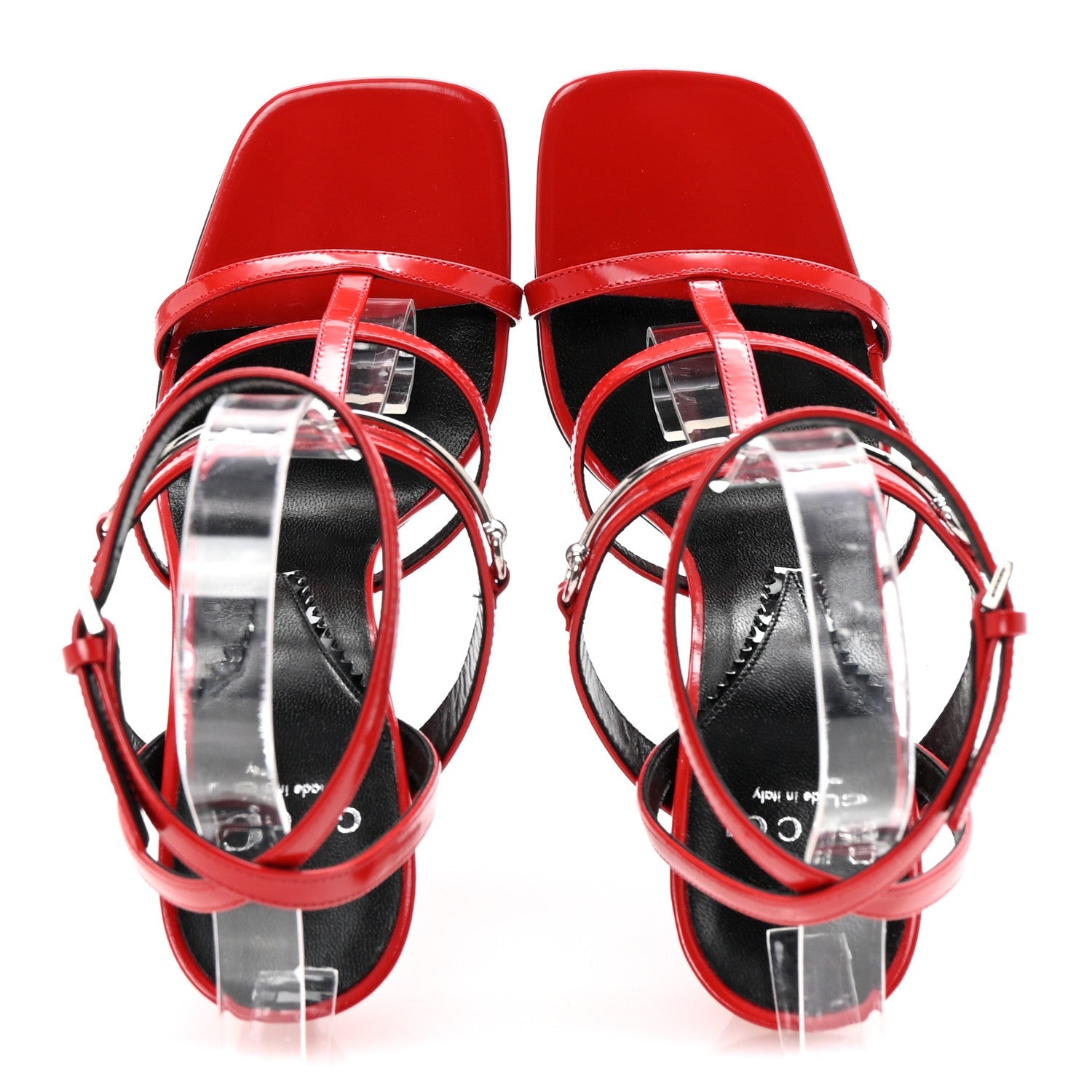 Nappa Regent Strappy Horsebit Sandals 38 Maple Red