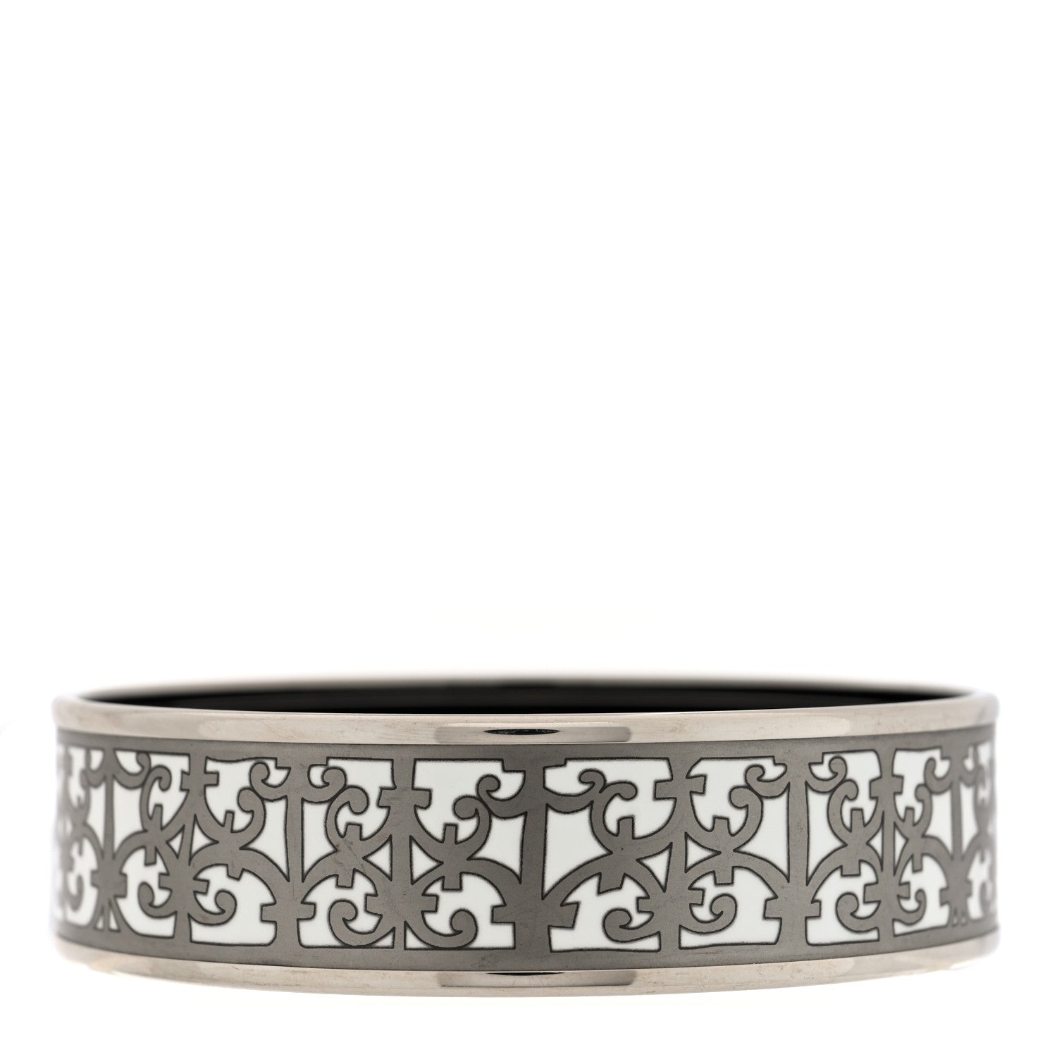 Enamel Printed Wide Balcons du Guadalquivir Bracelet Silver