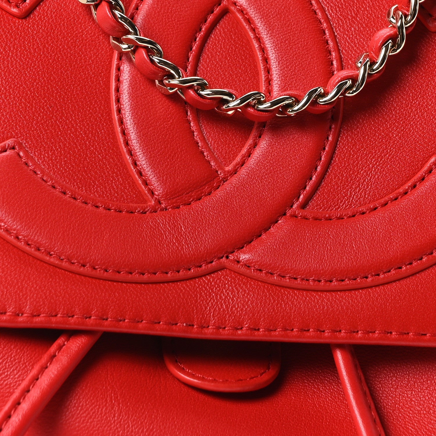 Lambskin CC Mania Backpack Red