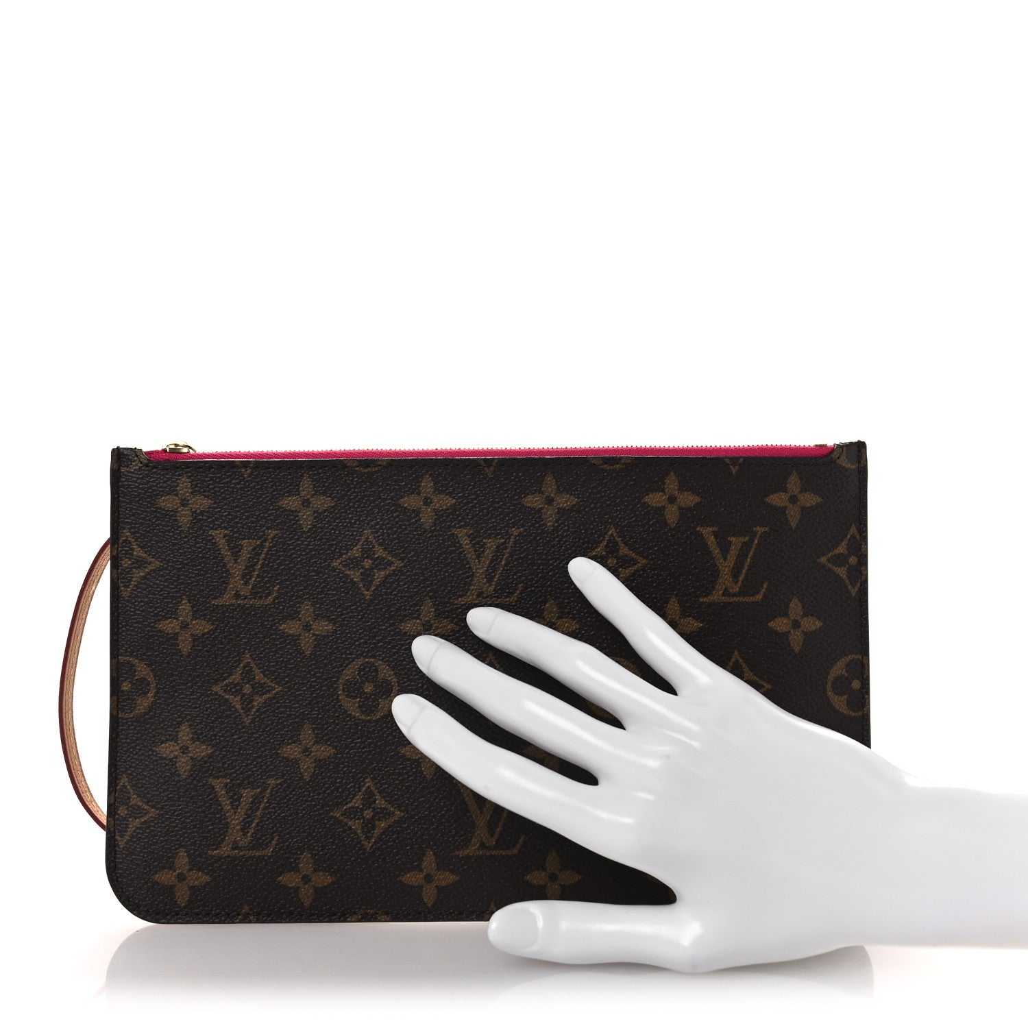 Monogram Neverfull MM GM Pochette Fuchsia