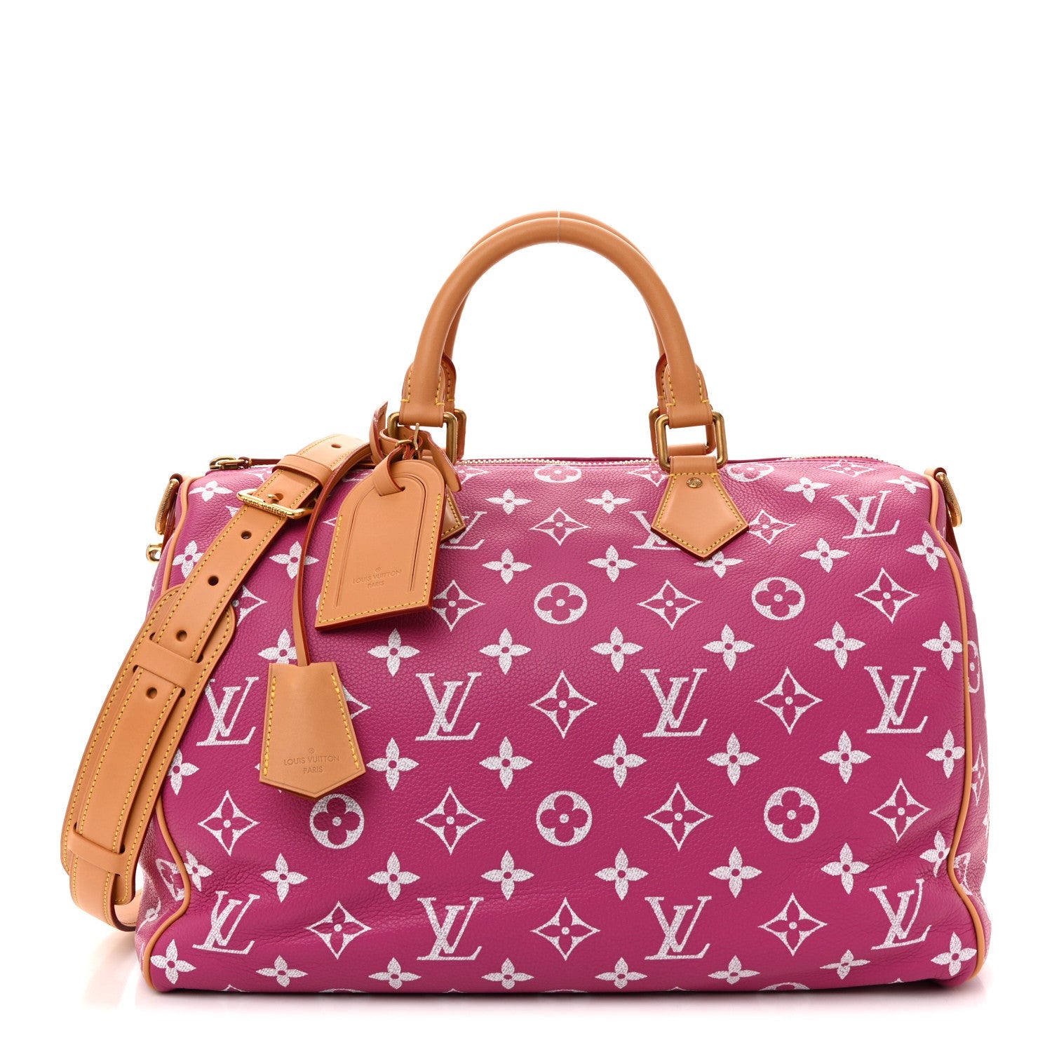 Calfskin Monogram Speedy P9 Bandouliere 40 Agate