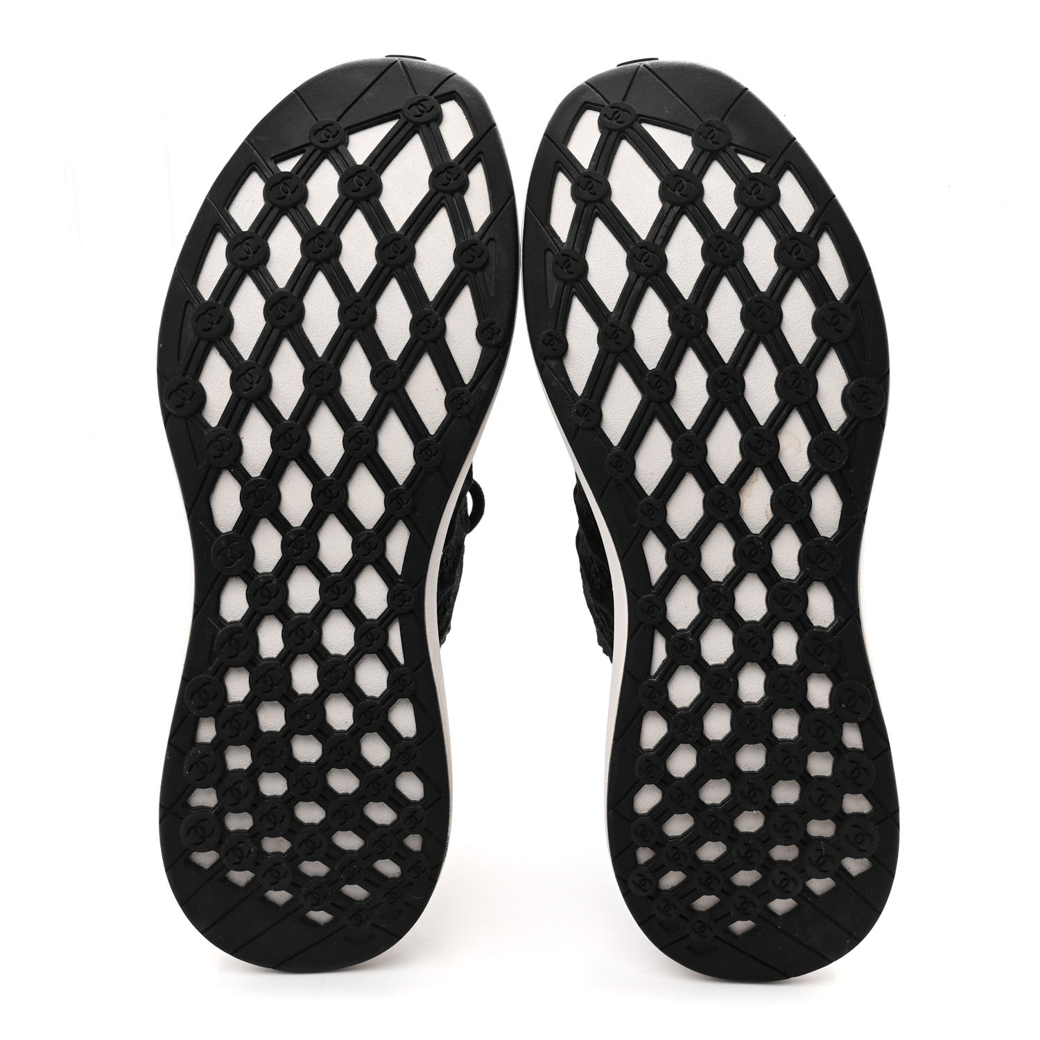 Fabric Logo Sneakers 37.5 Black