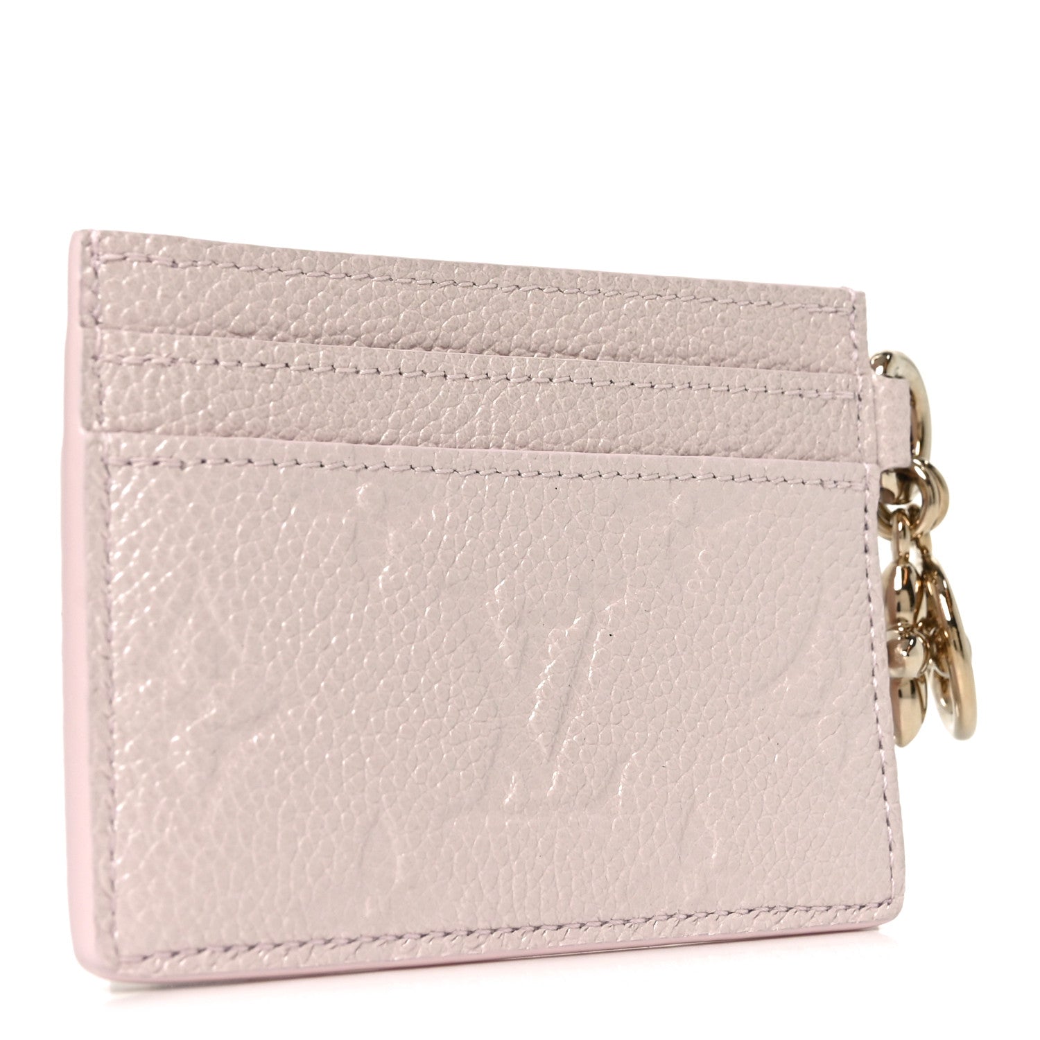 Empreinte Monogram LV Charms Card Holder Snowy Pearl