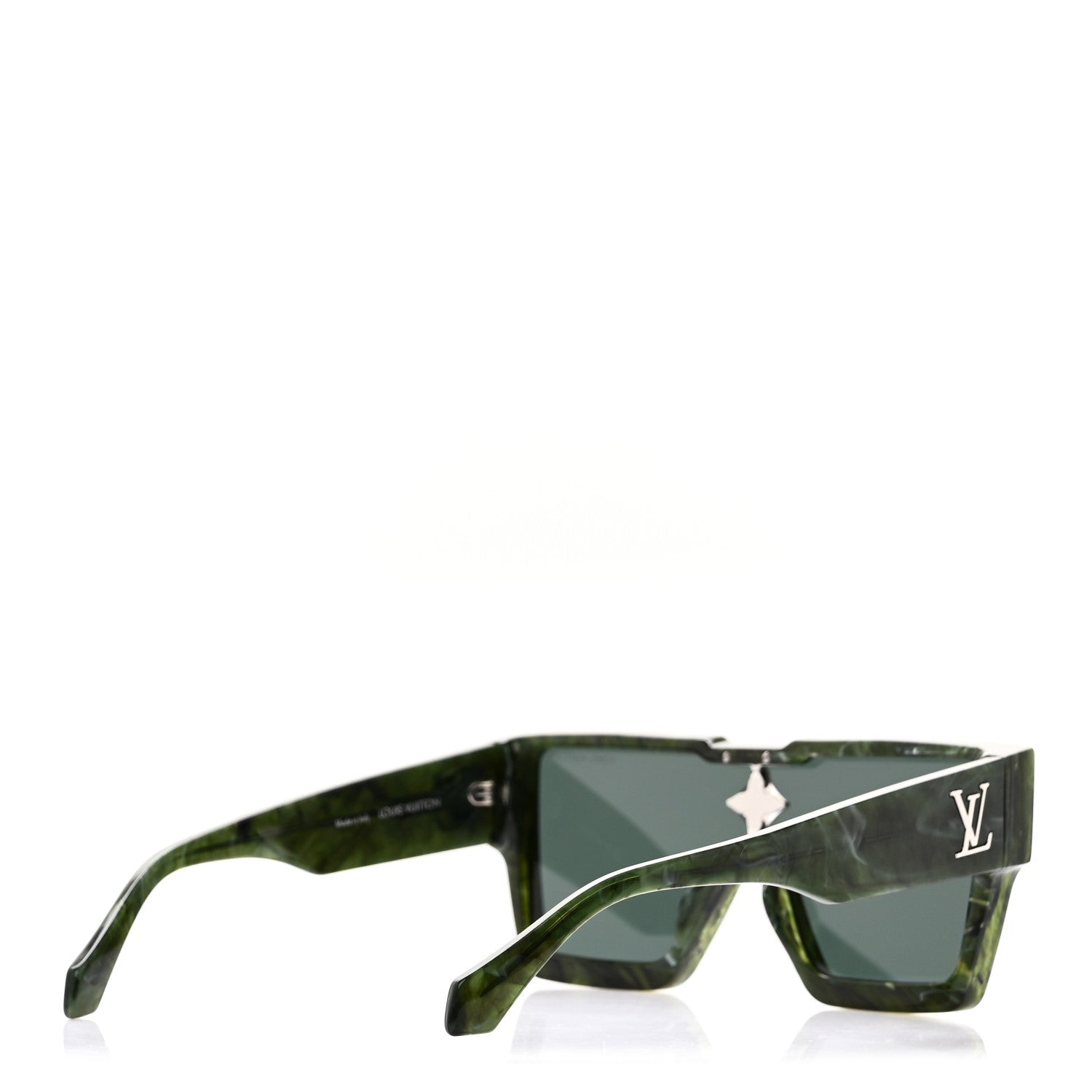 Acetate Marble Effect Swarovski Cyclone Sunglasses Z1552W Green