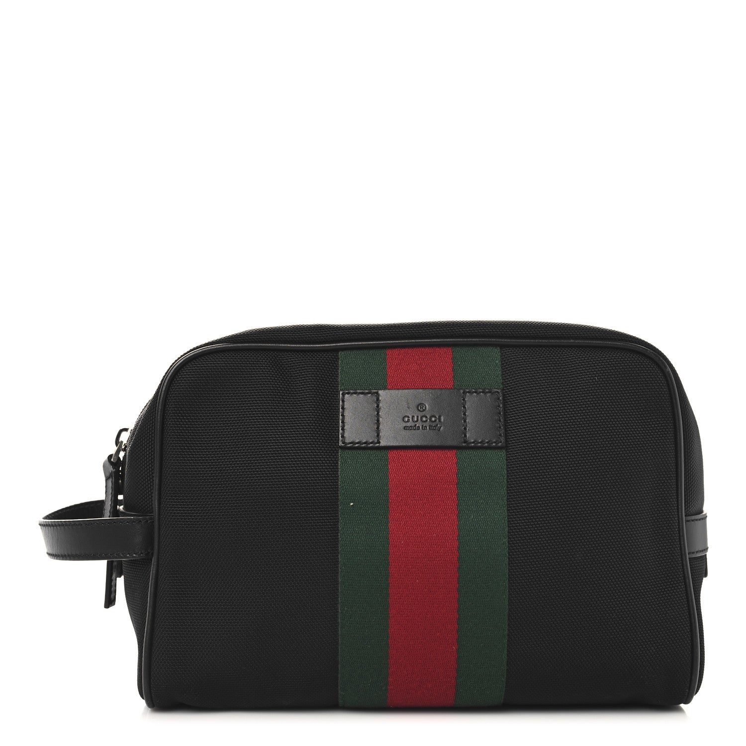 Techno Canvas Web Toiletry Case Black