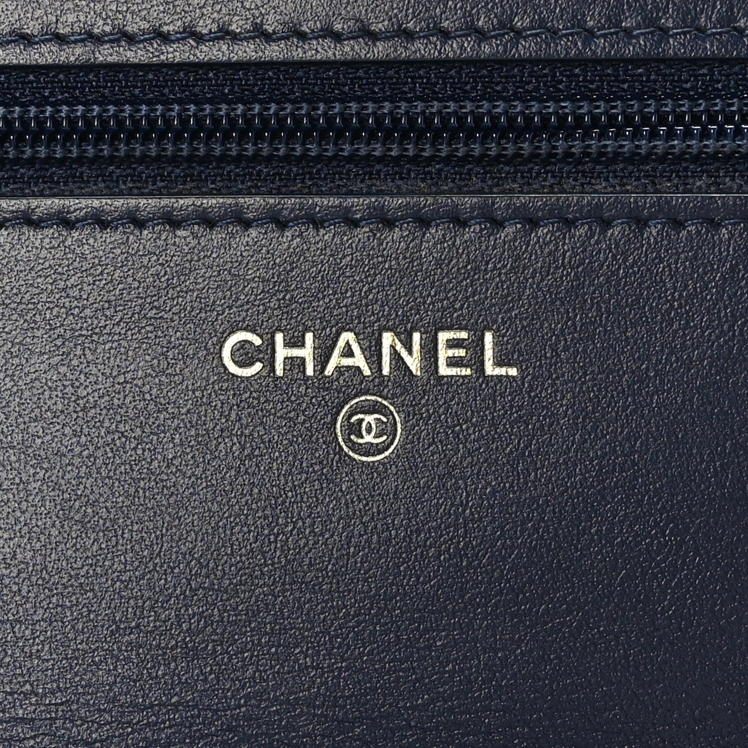 Tweed Quilted Chanel 19 Wallet On Chain WOC Ecru Navy Blue Multicolor
