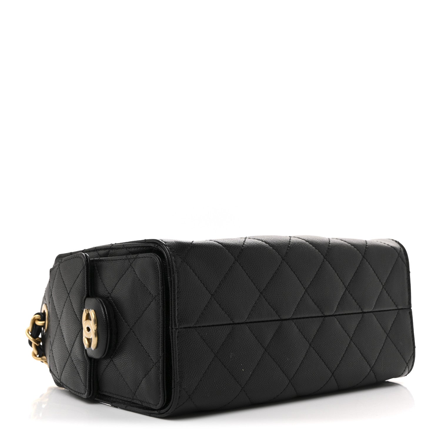 Caviar Quilted Mini Chanel 25 Handbag Black