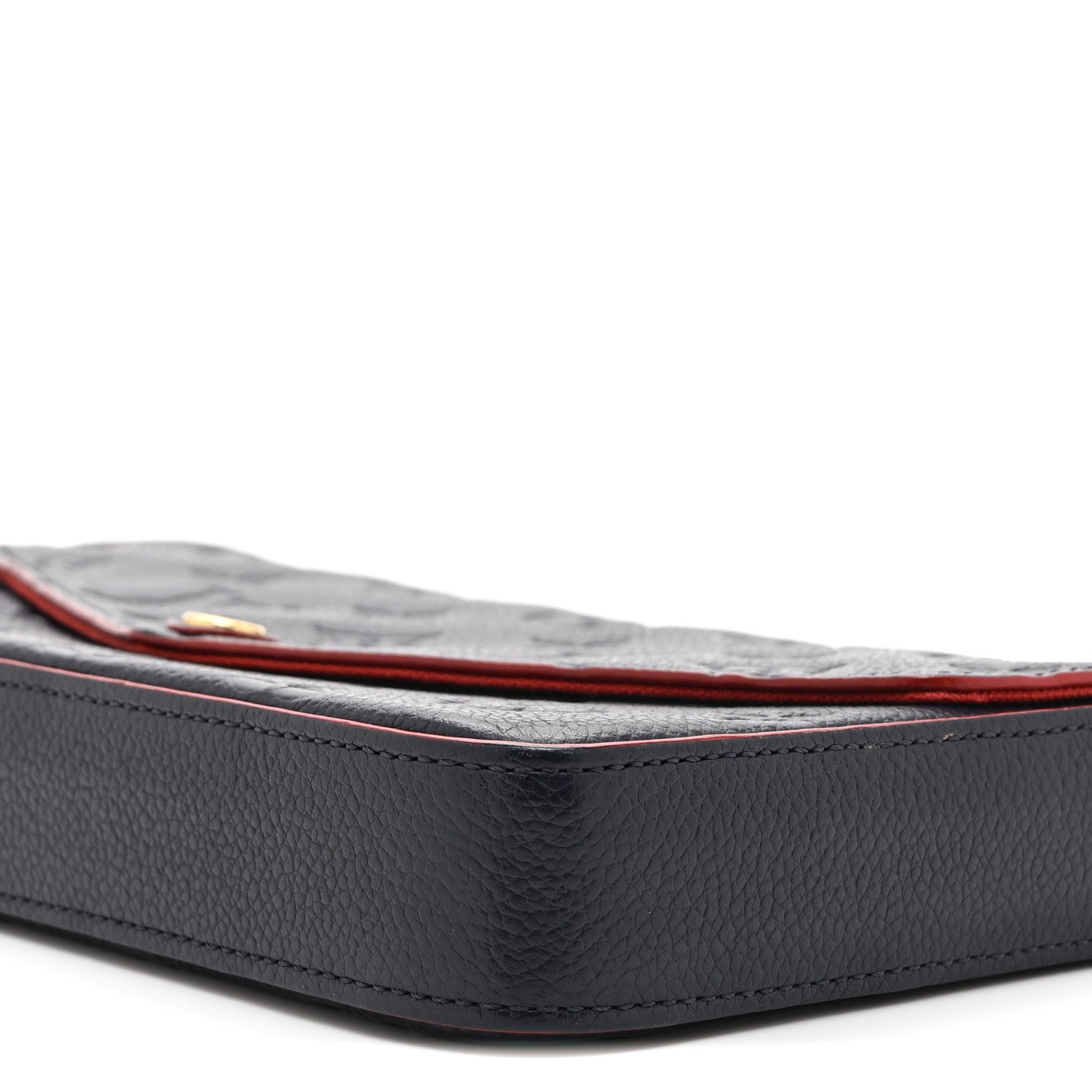 Empreinte Pochette Felicie Chain Wallet Marine Rouge