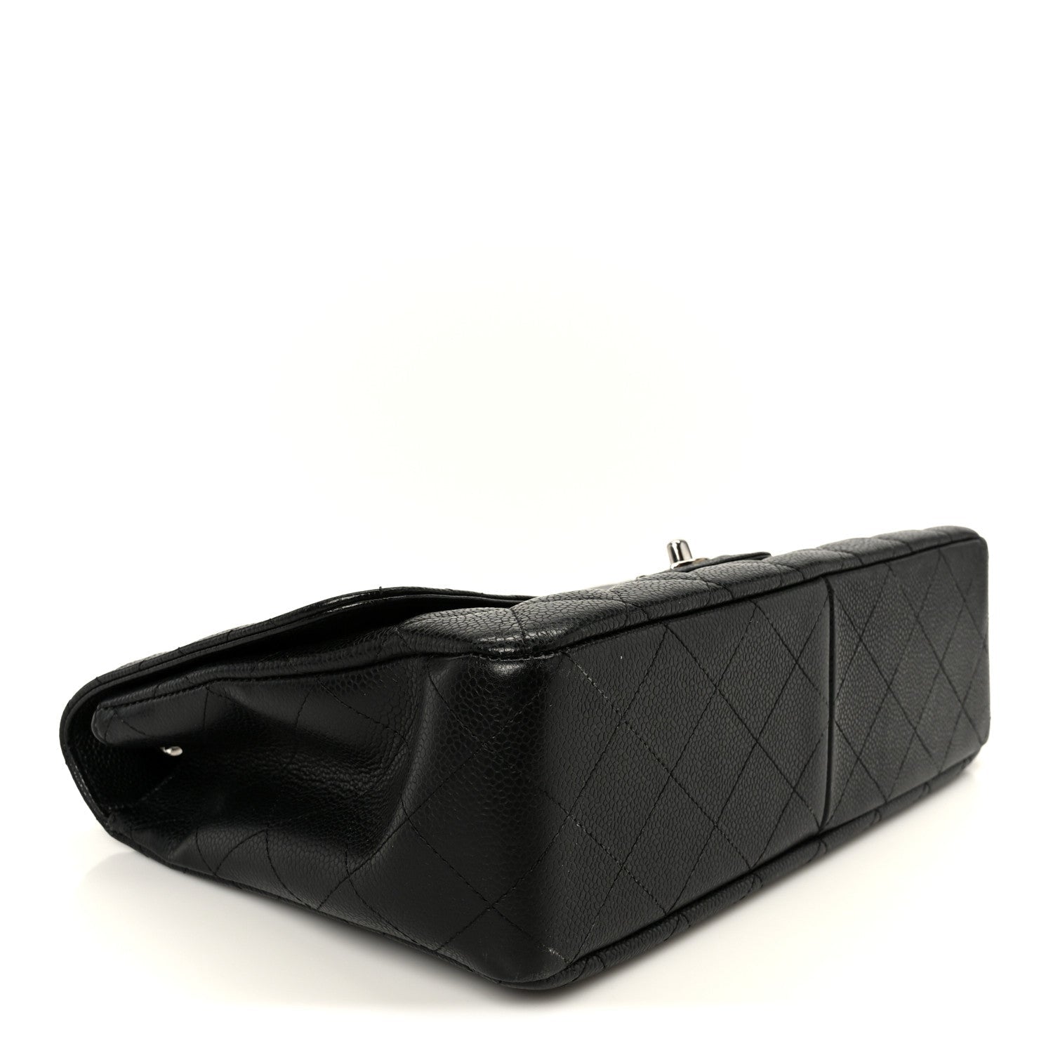 Caviar Quilted Jumbo Single Flap Black