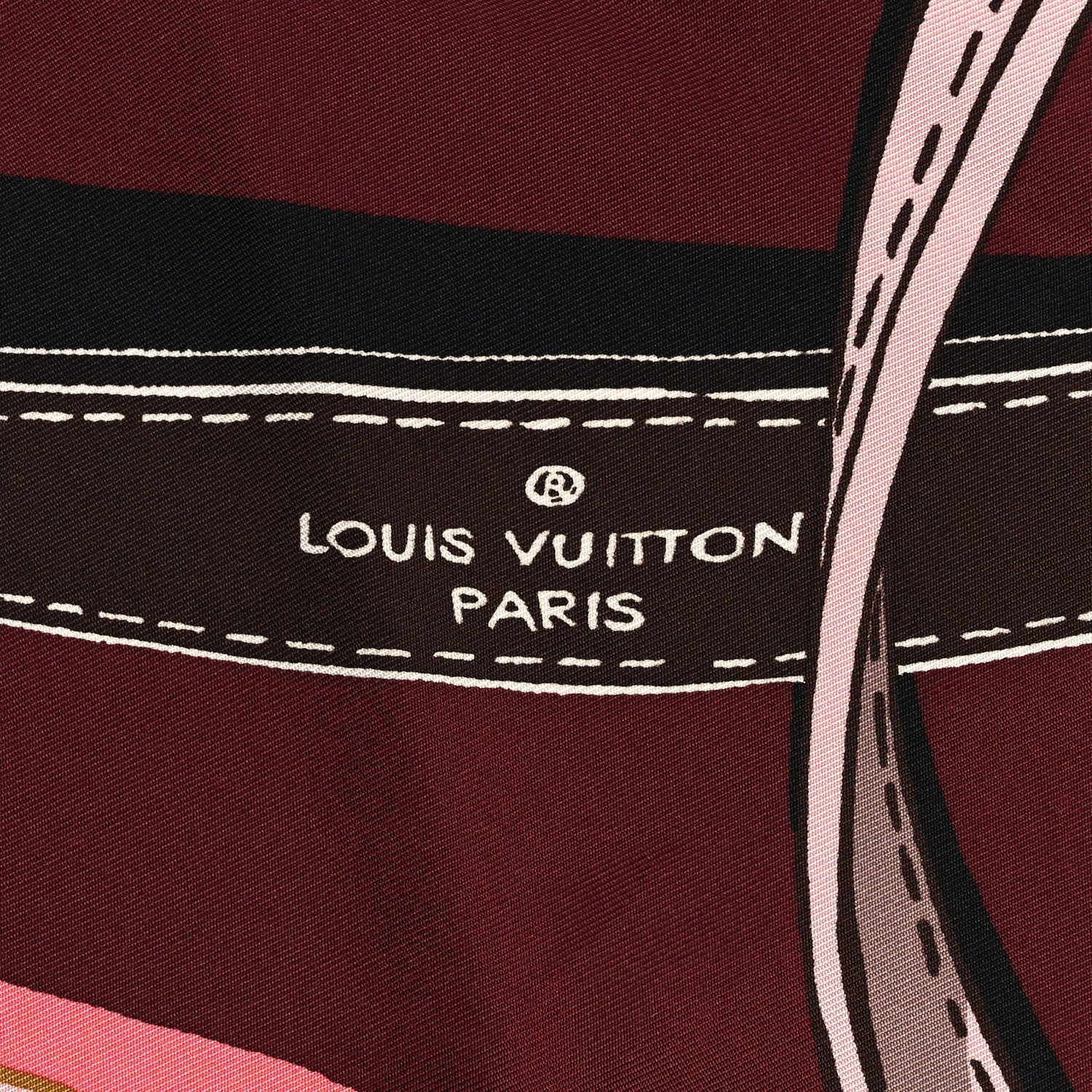 Silk Square Handle Me Scarf Bordeaux