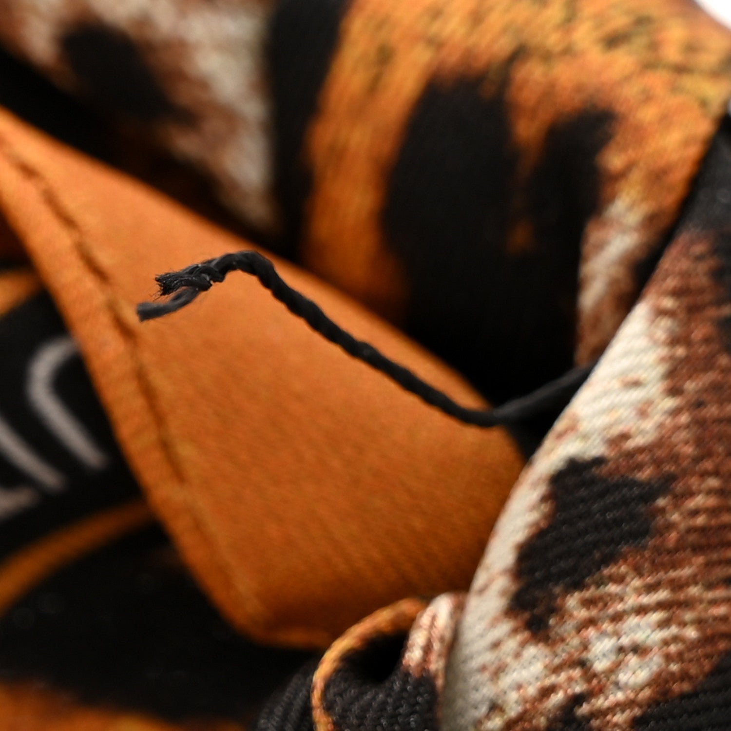 Silk Braided Leopard Bag Charm Multicolor