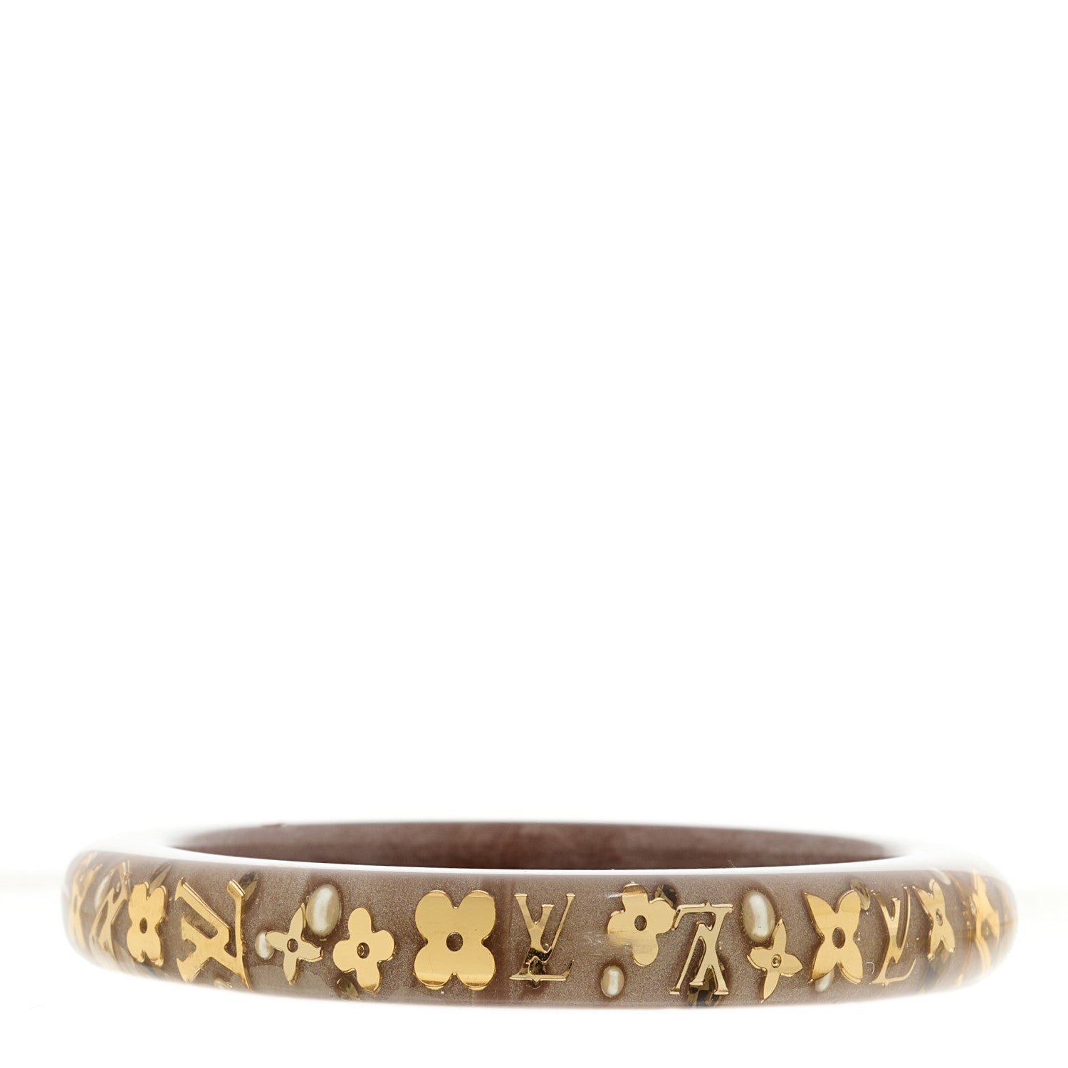 Resin Swarovski Medium Inclusion Bracelet PM Mocha